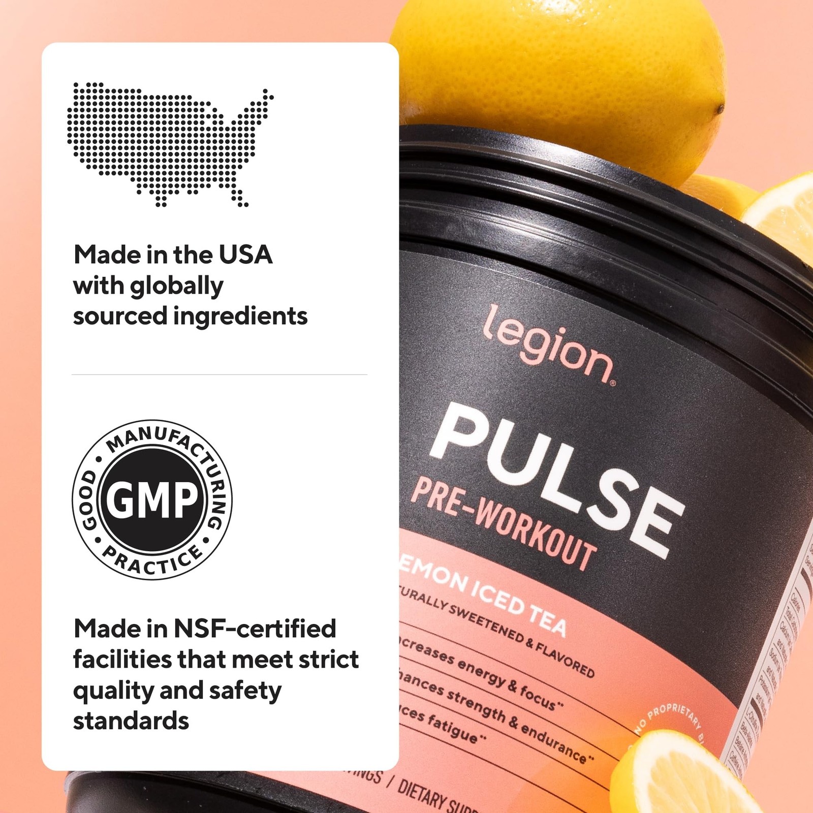 LEGION Pulse Pre Workout Supplement – All Natural Nitric Oxide Preworkout Dri…