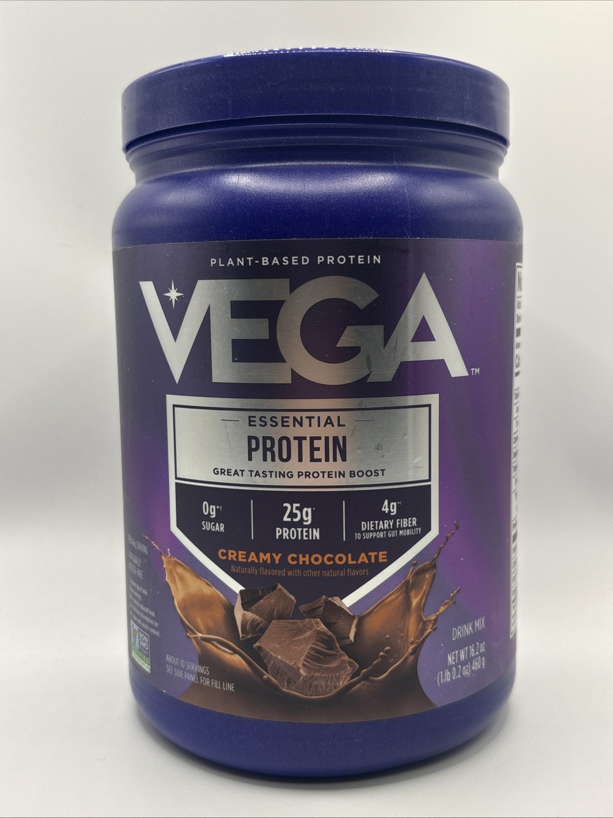 Vega Plant Based Original Protein Creamy Chocolate 16.2oz 25g Non Gmo Vegan11/26