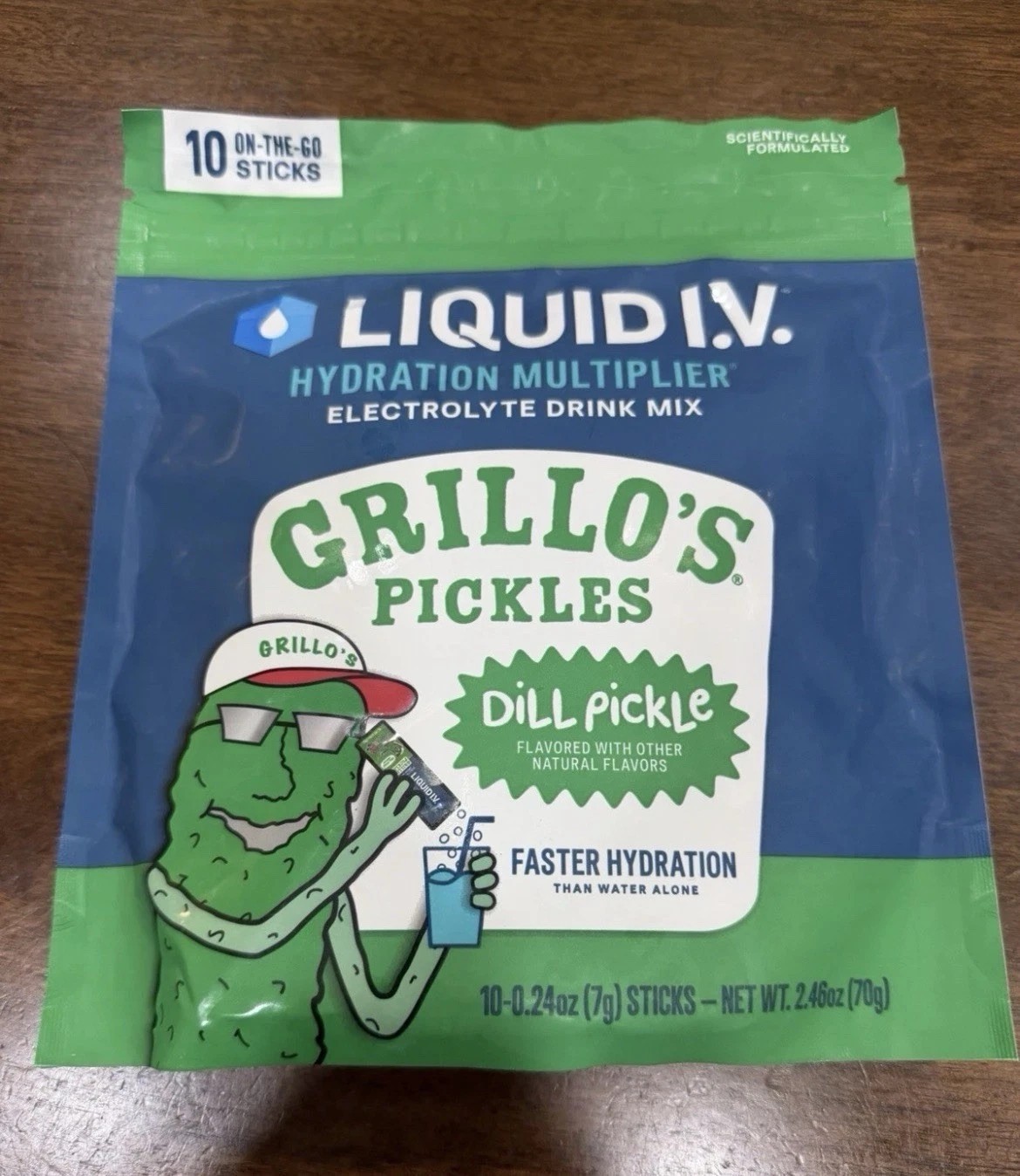 Liquid IV Hydration Multiplier Grillo’s Pickles 10 Stick Sealed Pack Limited