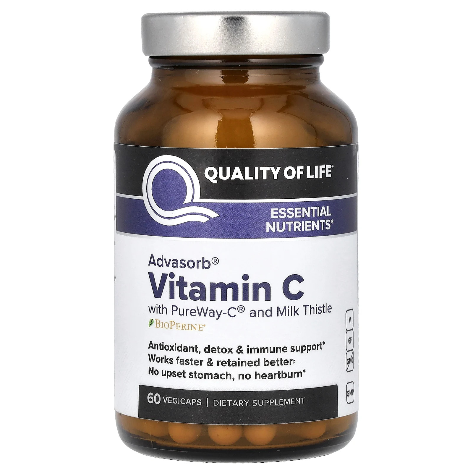 Advasorb, Vitamin C, 60 Vegicaps