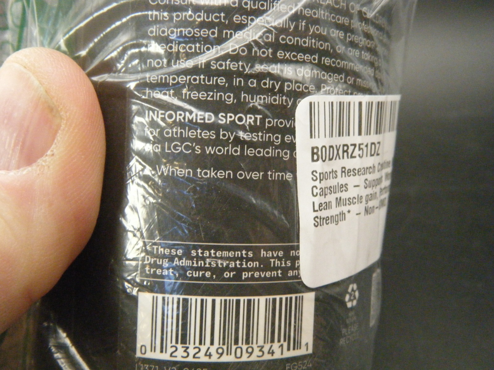 Sports Research Creatine Monohydrate 120 Capsules supports Workout Recovery