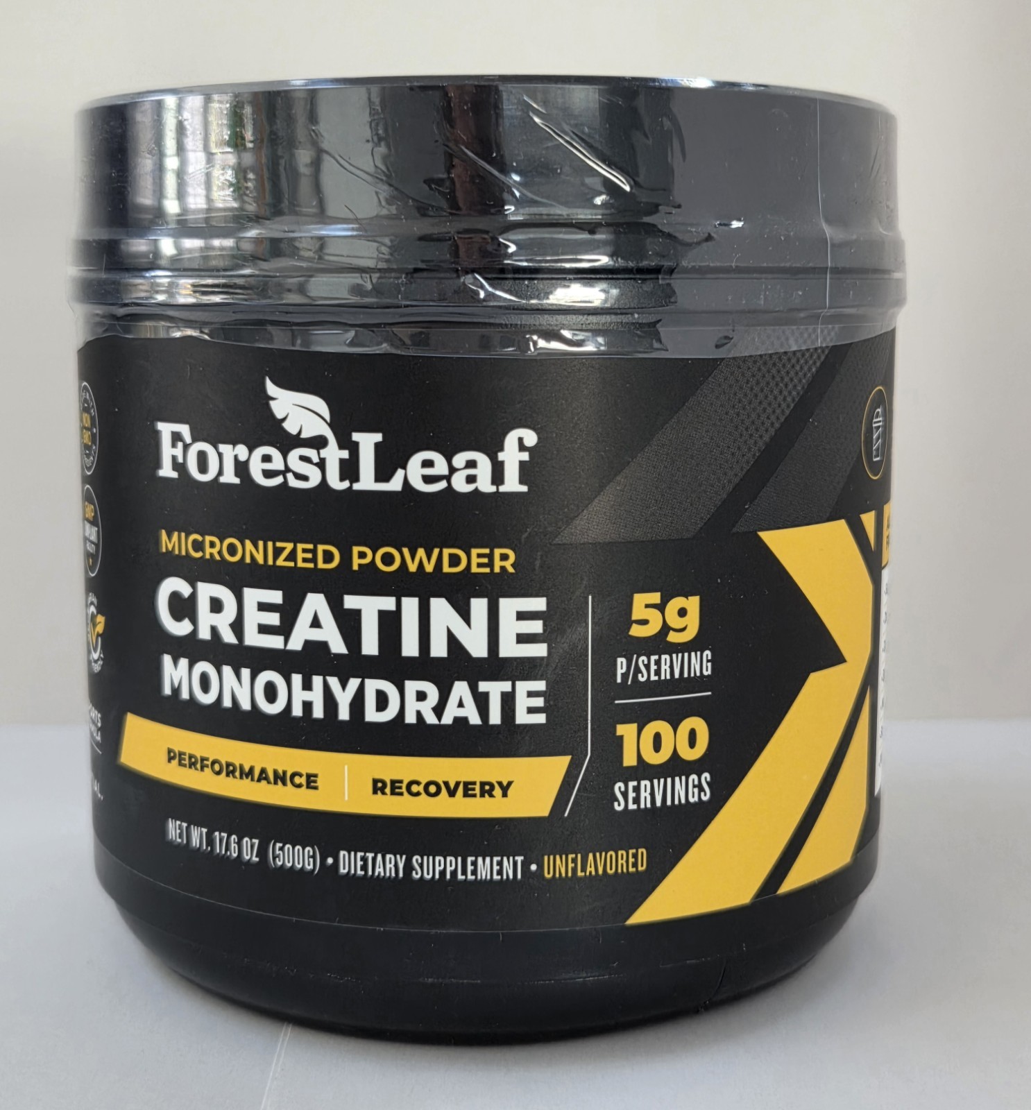 TWO PACK – ForestLeaf Creatine Monohydrate Powder 500g Micronized 100 Svgs Each