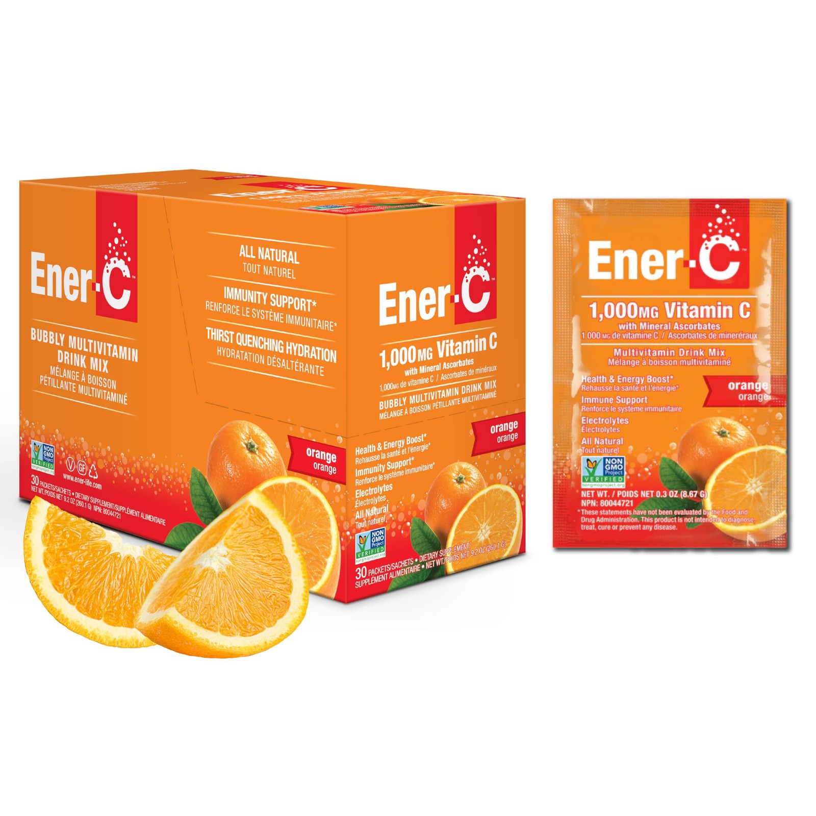 3/28 Ener-C Multivitamin Drink Mix – Vitamin Packets for Water, Electrolytes Pow