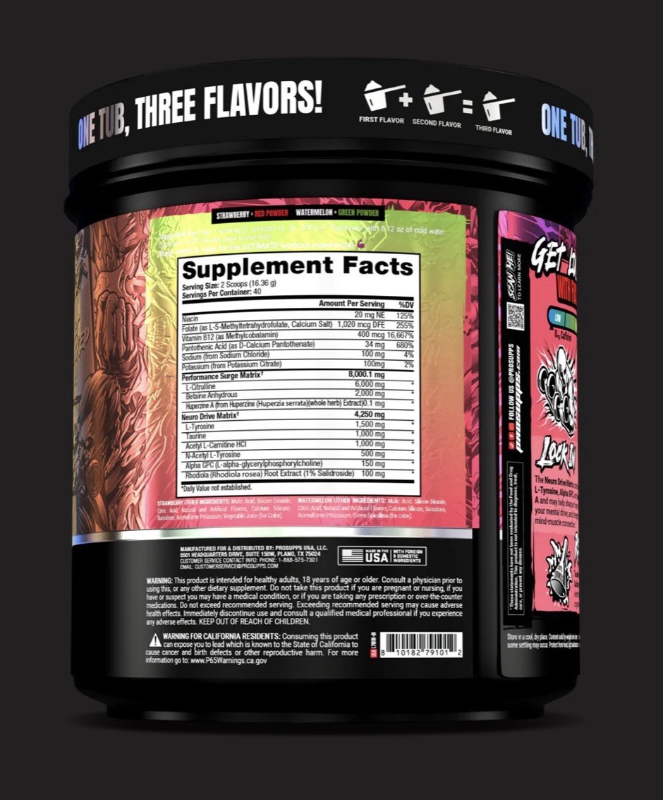 Dr. Jekyll Nightmare Dual Tub 1Lb 7 Oz Watermelon/Strawberry 40 Servings
