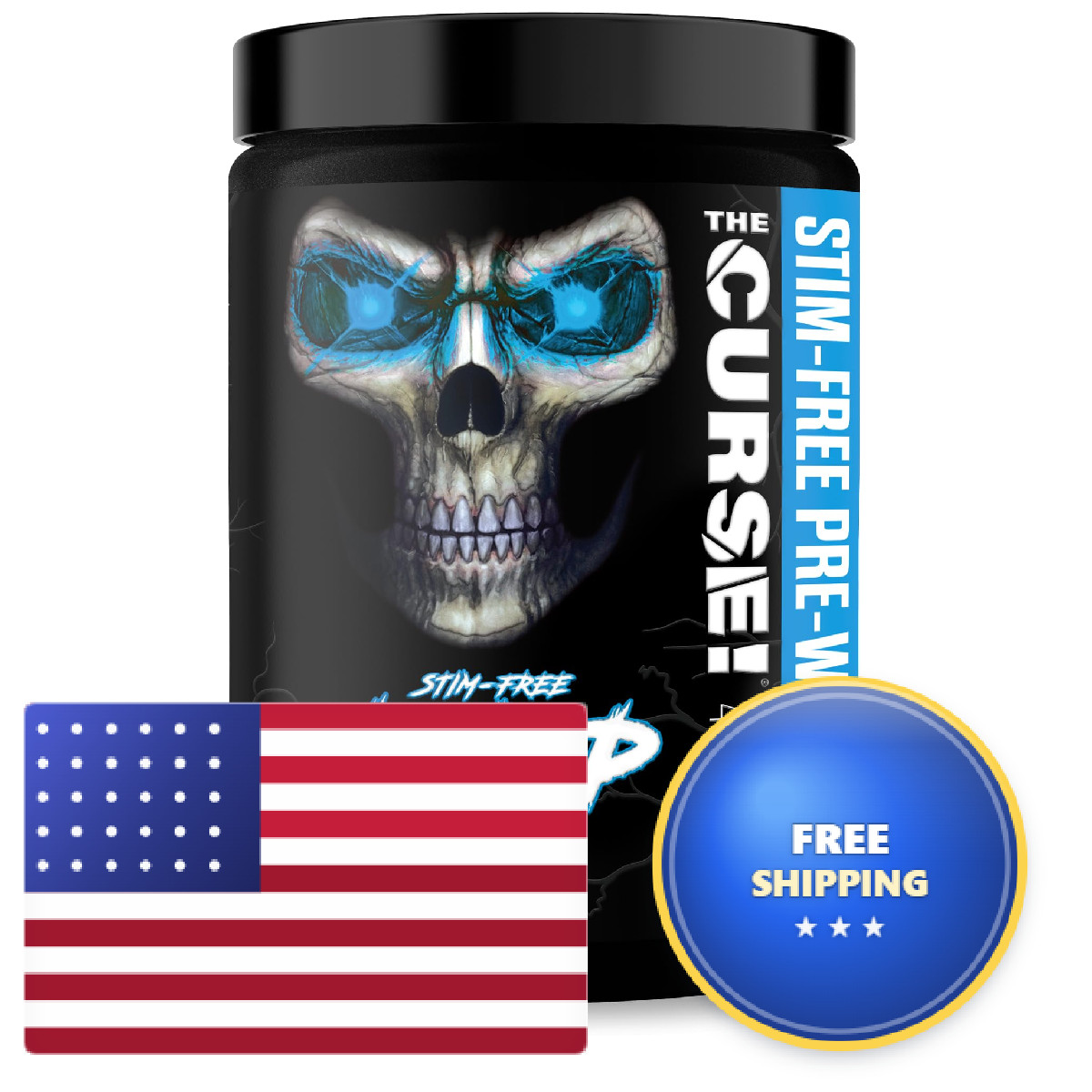 Jnx Sports The Curse Pump Pre – Pre Oxide Booster Blue Raspberry 40 Servings