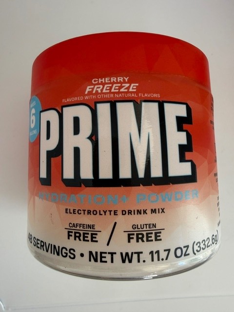 Lot of 2 Prime Cherry Freeze Hydration Powder Electrolyte Drink Mix 96 Servings