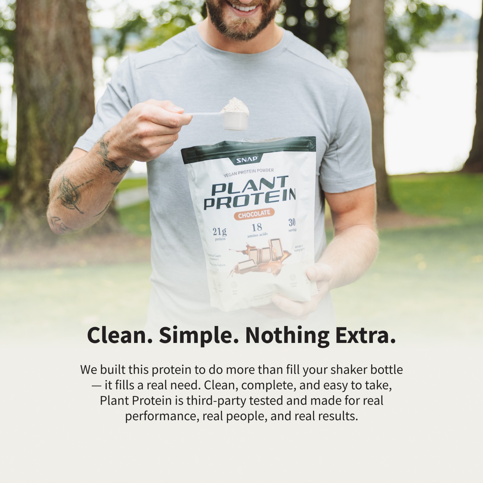 Plant Vegan Protein Powder, Muscle Growth, Performance & Recovery – Chocolate