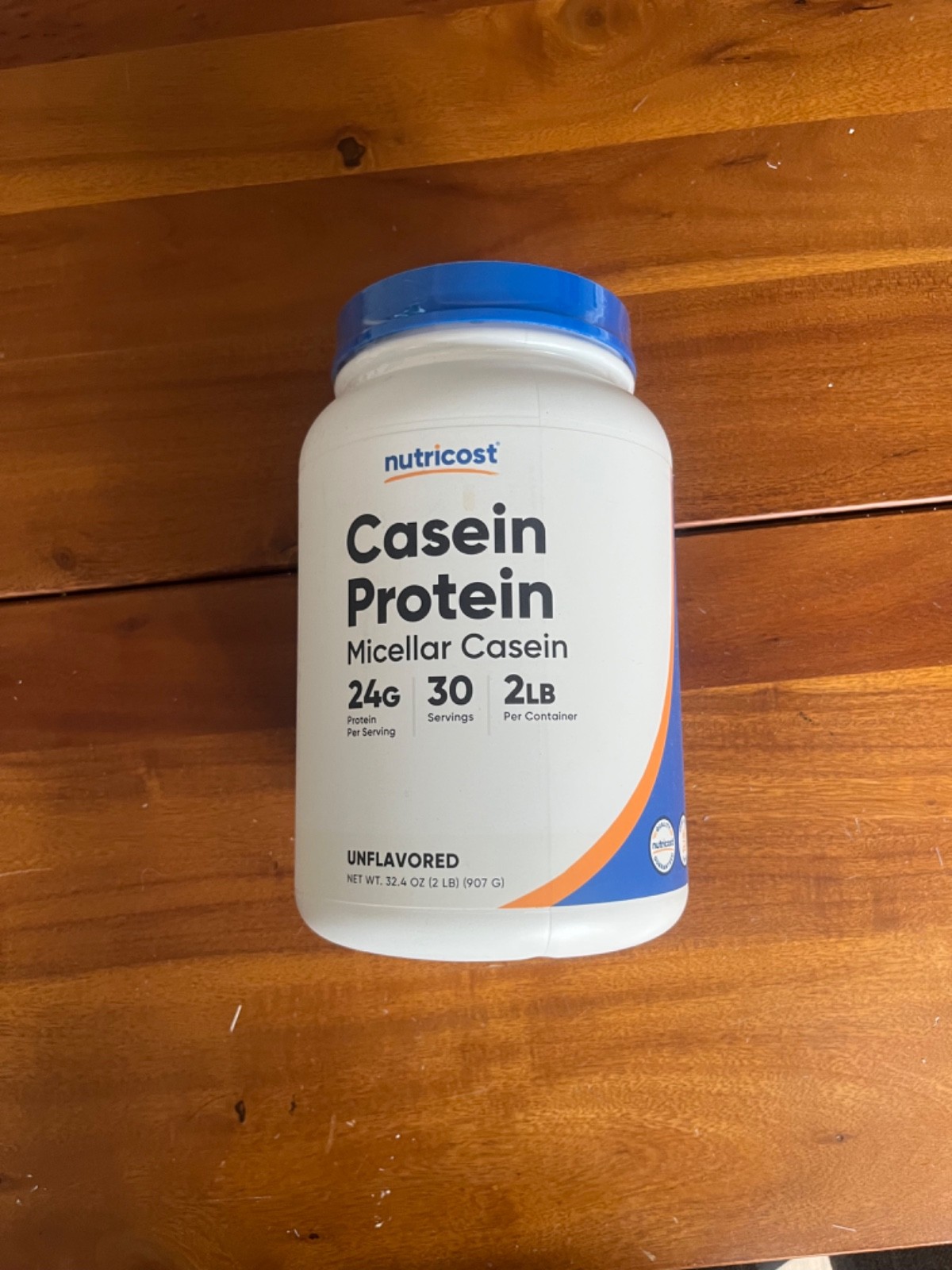 Nutricost Casein Protein Powder 2lb – Micellar Casein, Gluten Free, Non-GMO