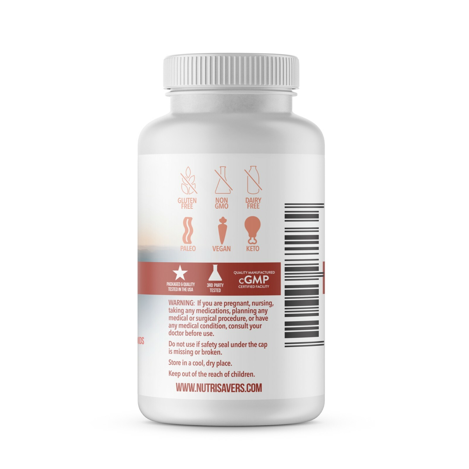 Nutrisavers Vitamin C Ascorbic Acid 1000 MG -High Absorption Dietary Supplement