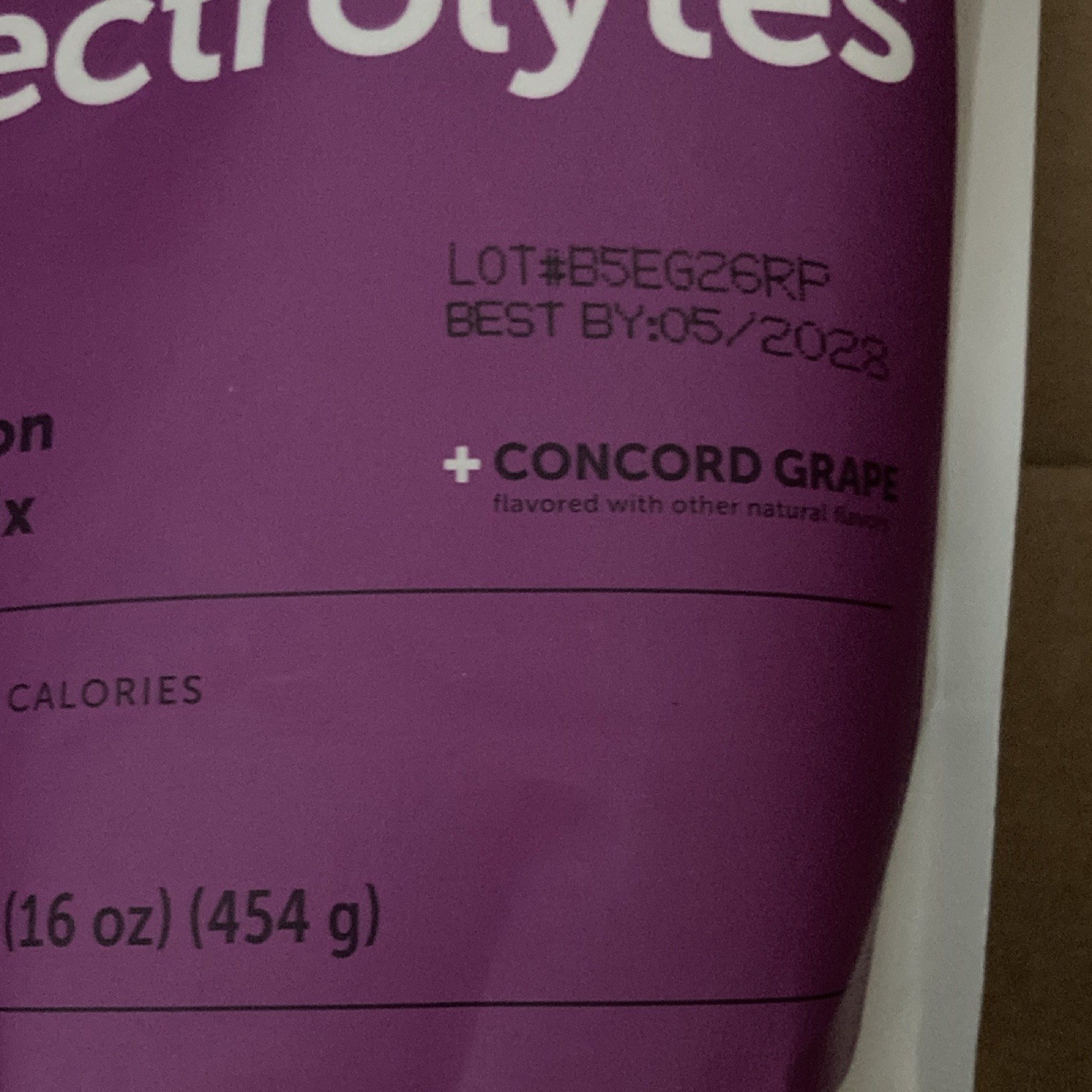 Micro Ingredients Electrolytes Hydration Powder Drink Mix, Concord Grape 1 lb