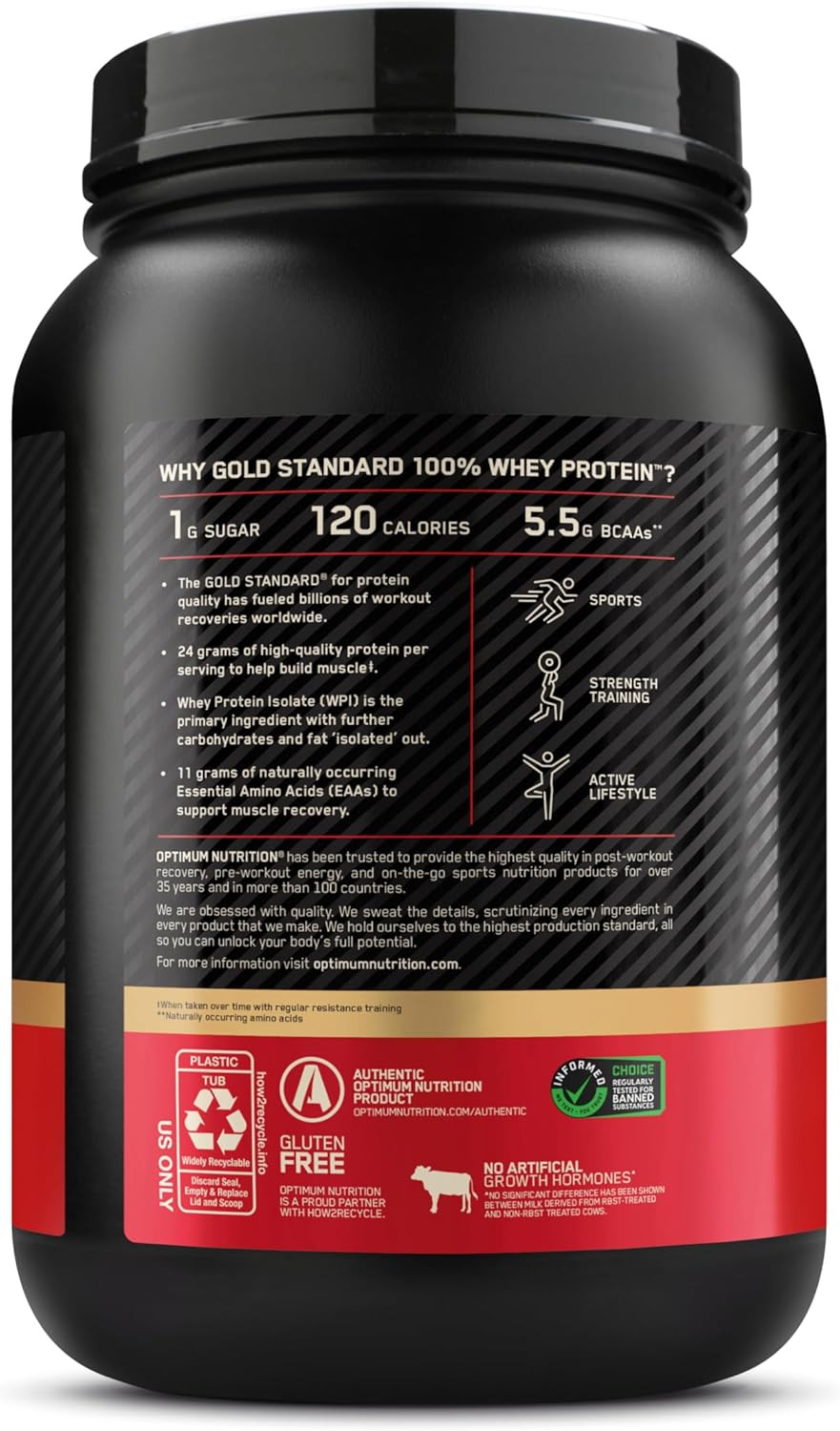Gold Standard Whey Protein, Double Rich Chocolate, 1.98 lb
