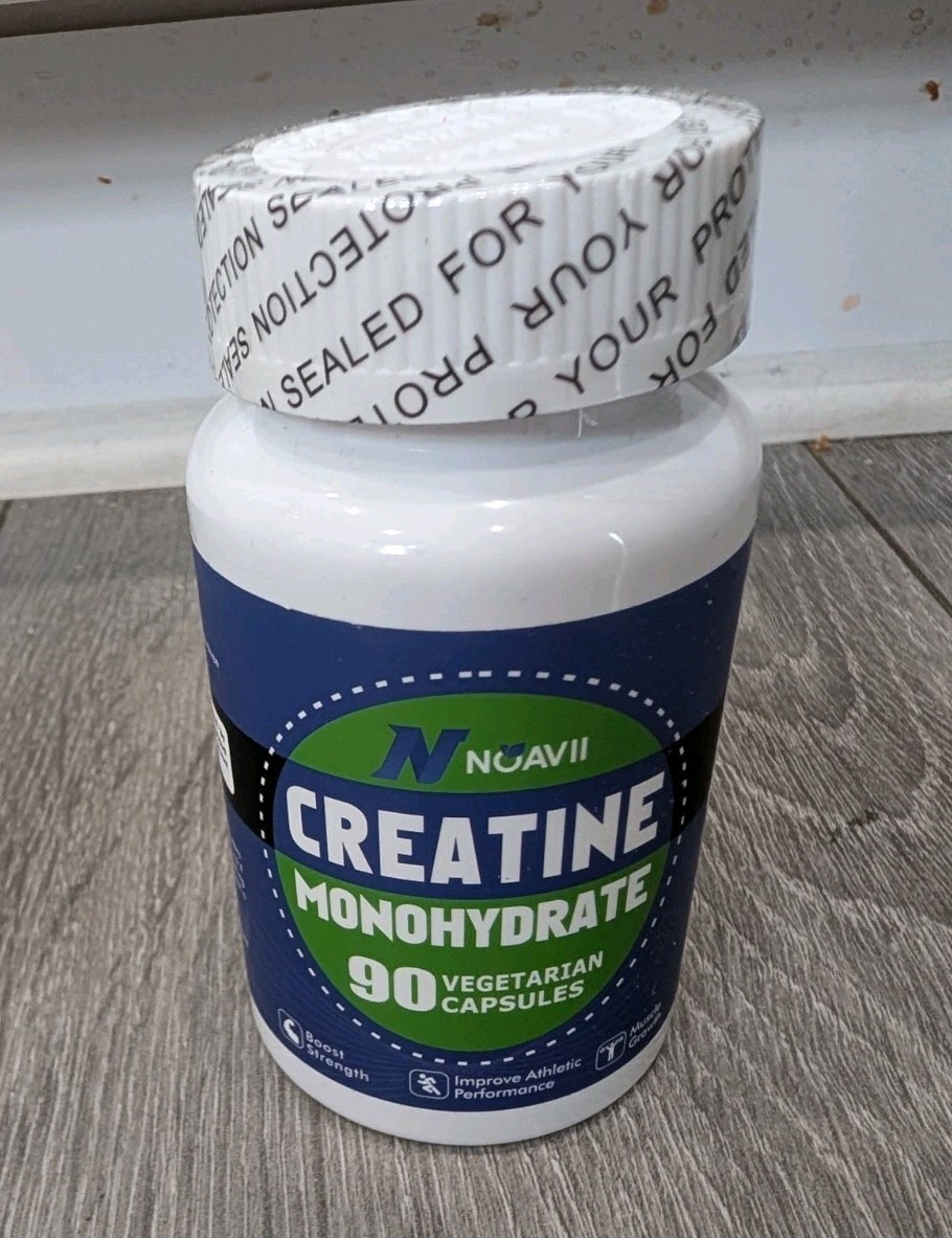Noavii Creatine Monohydrate 90 Vegetarian Capsules 2,500 mg EXP: O7/26