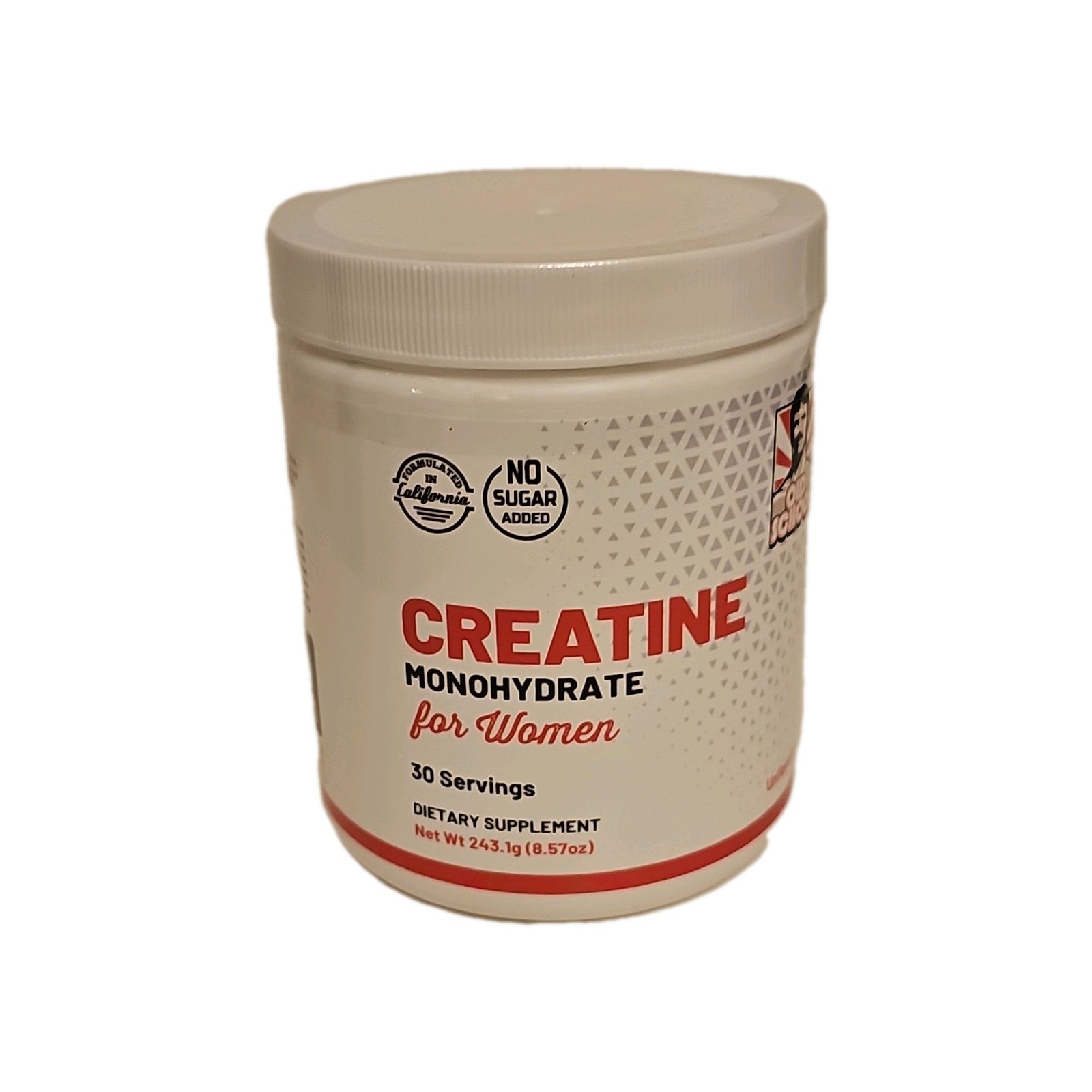 LaCalifornia Creatine Monohydrate Powder Women 30 Servings No Sugar Added