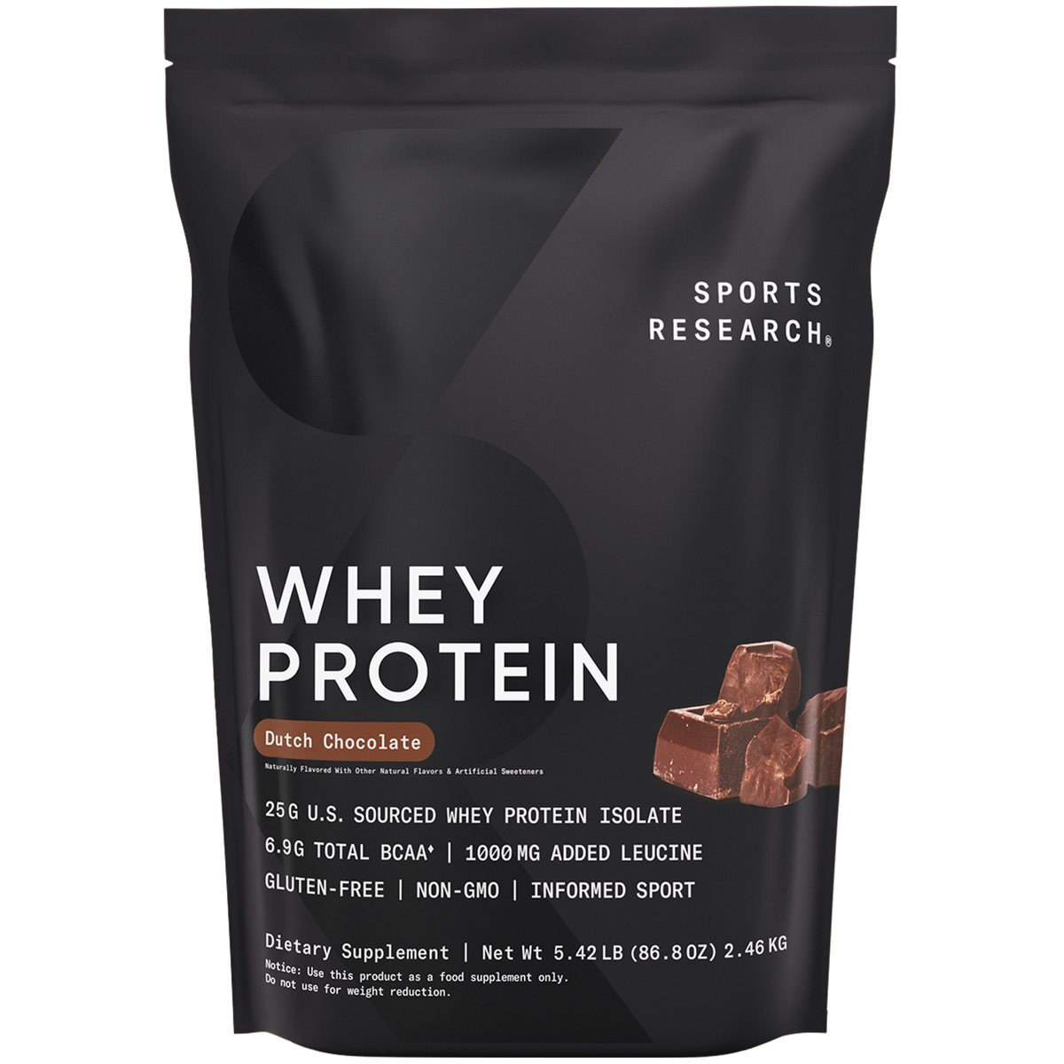 Whey Protein Isolate – U.S. Sourced Sports Nutrition Protein Powder 5lb Bag