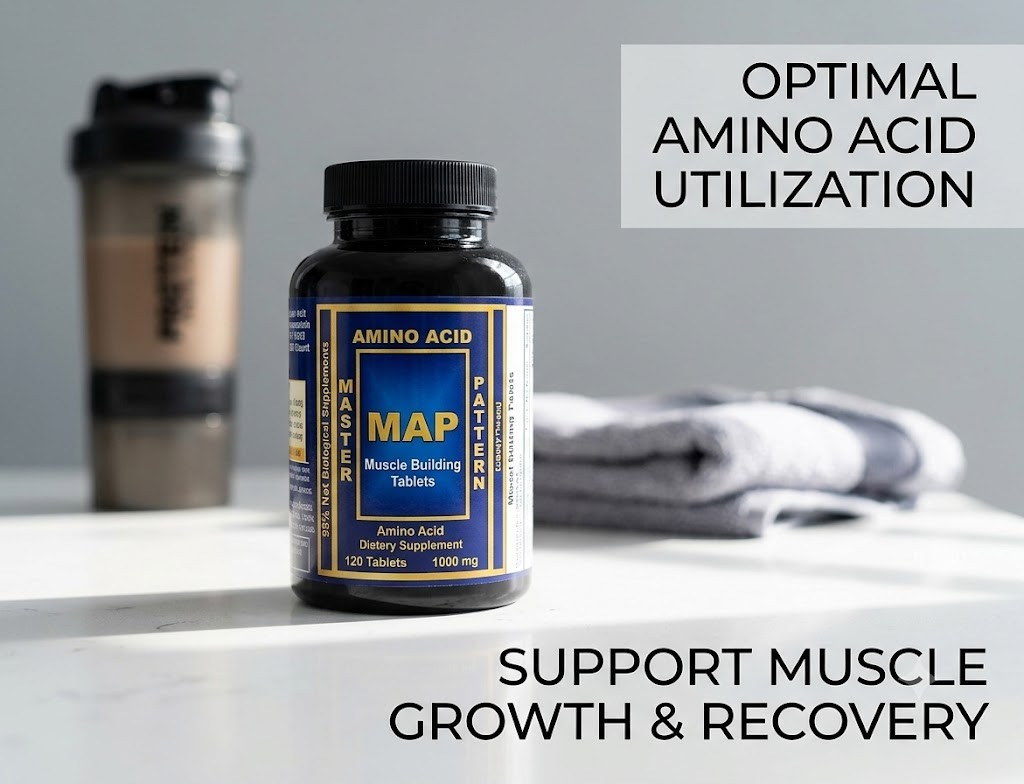 INRC Master Amino Acid Pattern (MAP)Muscle Building Tablets–2 Pack (240 Tablets)