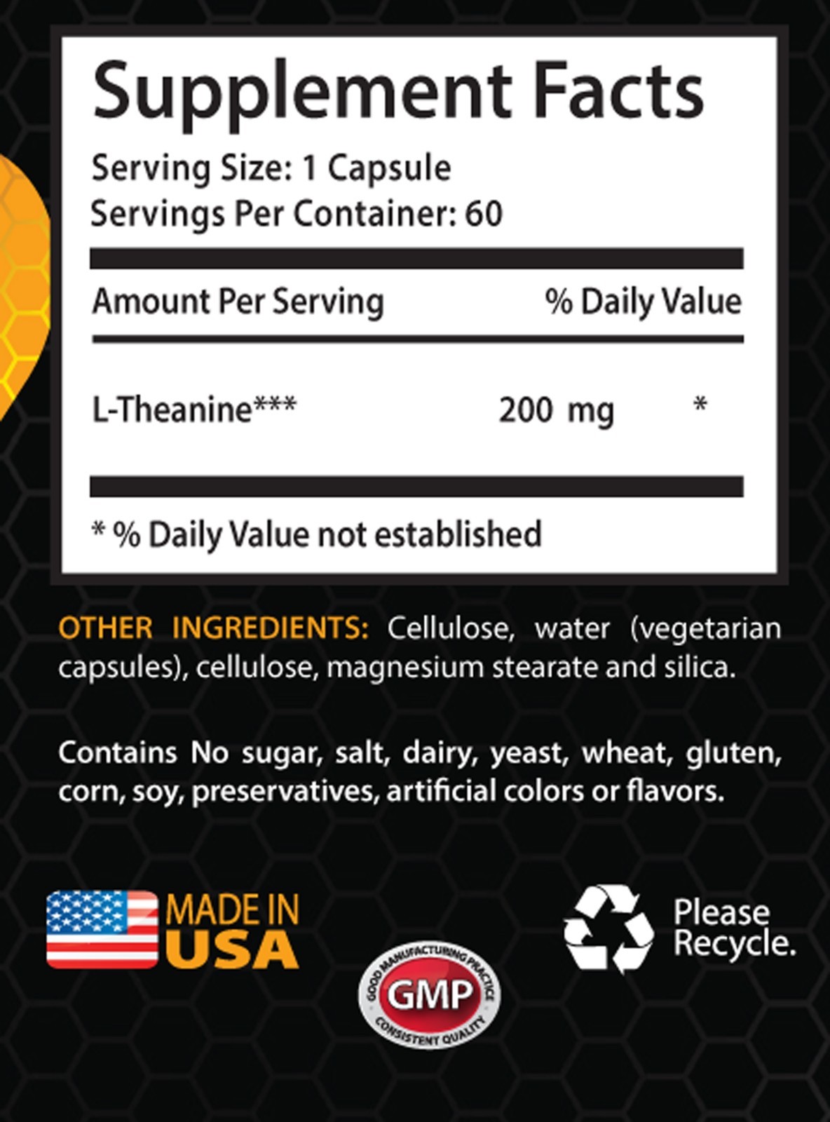 Weight management mg – L-Theanine 200MG – 200mg theanine 2B