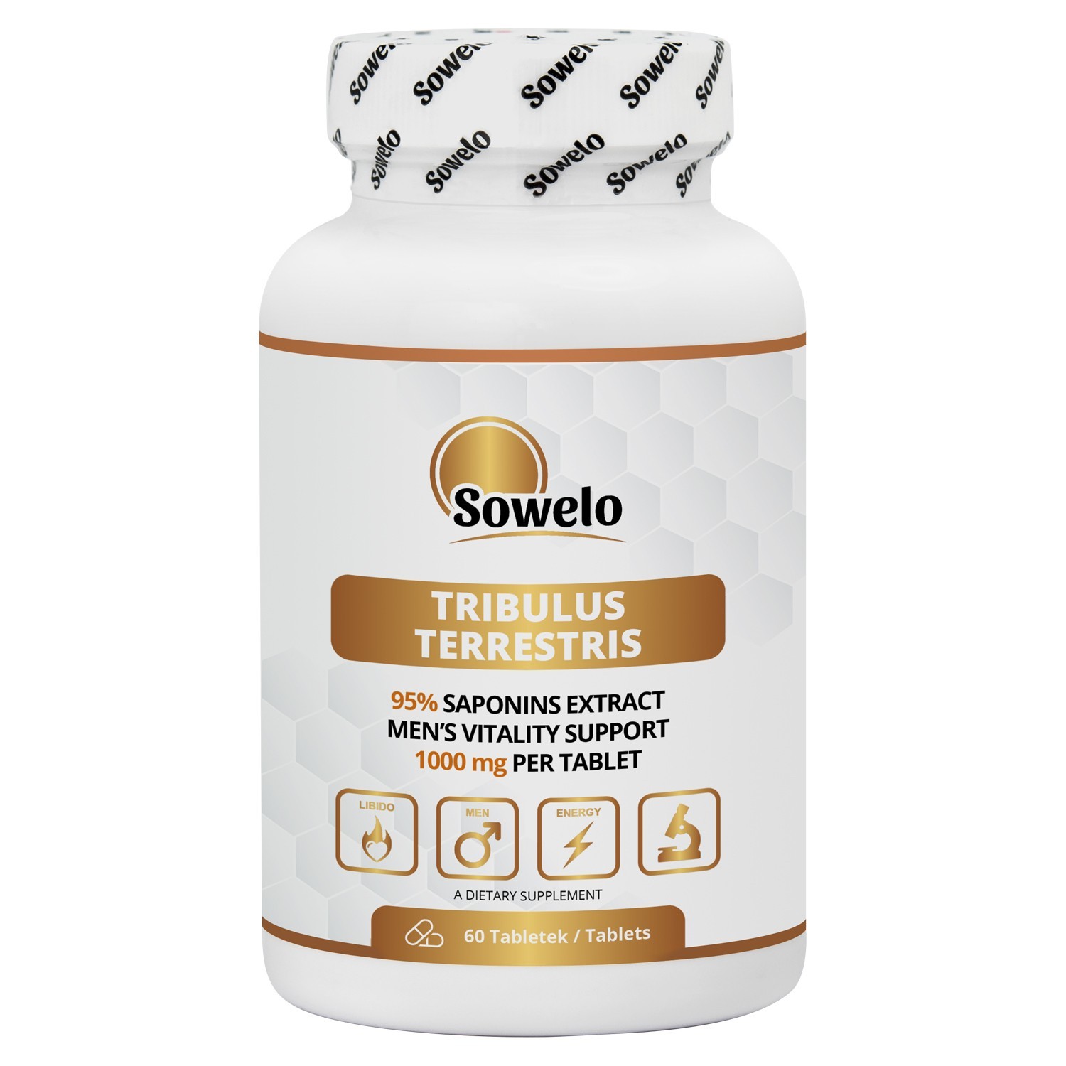 Tribulus Terrestris 1000 mg – 95% Saponins – Tablets – Men’s Vitality, Energy
