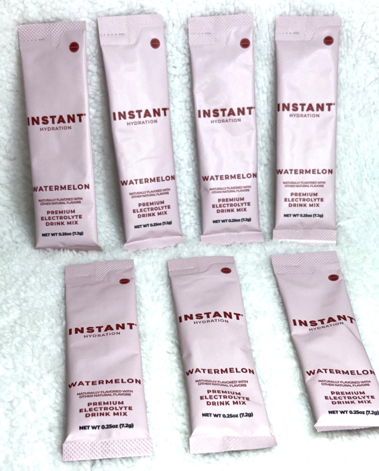 Instant Hydration Sugar Free Electrolytes Powder Seven Packets of Watermelon