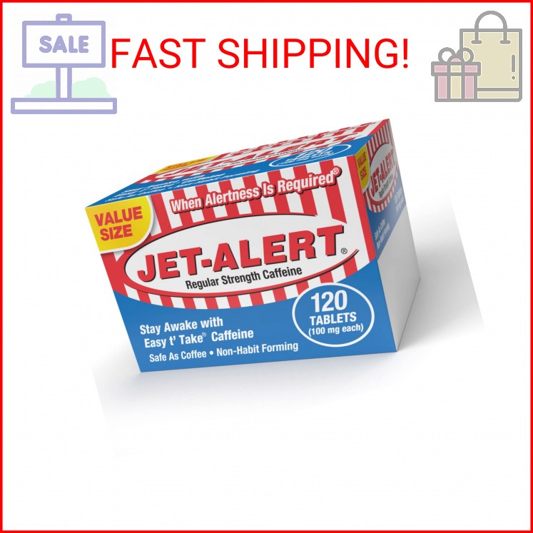 Jet-Alert 100 MG Each Caffeine Tab 120 Count