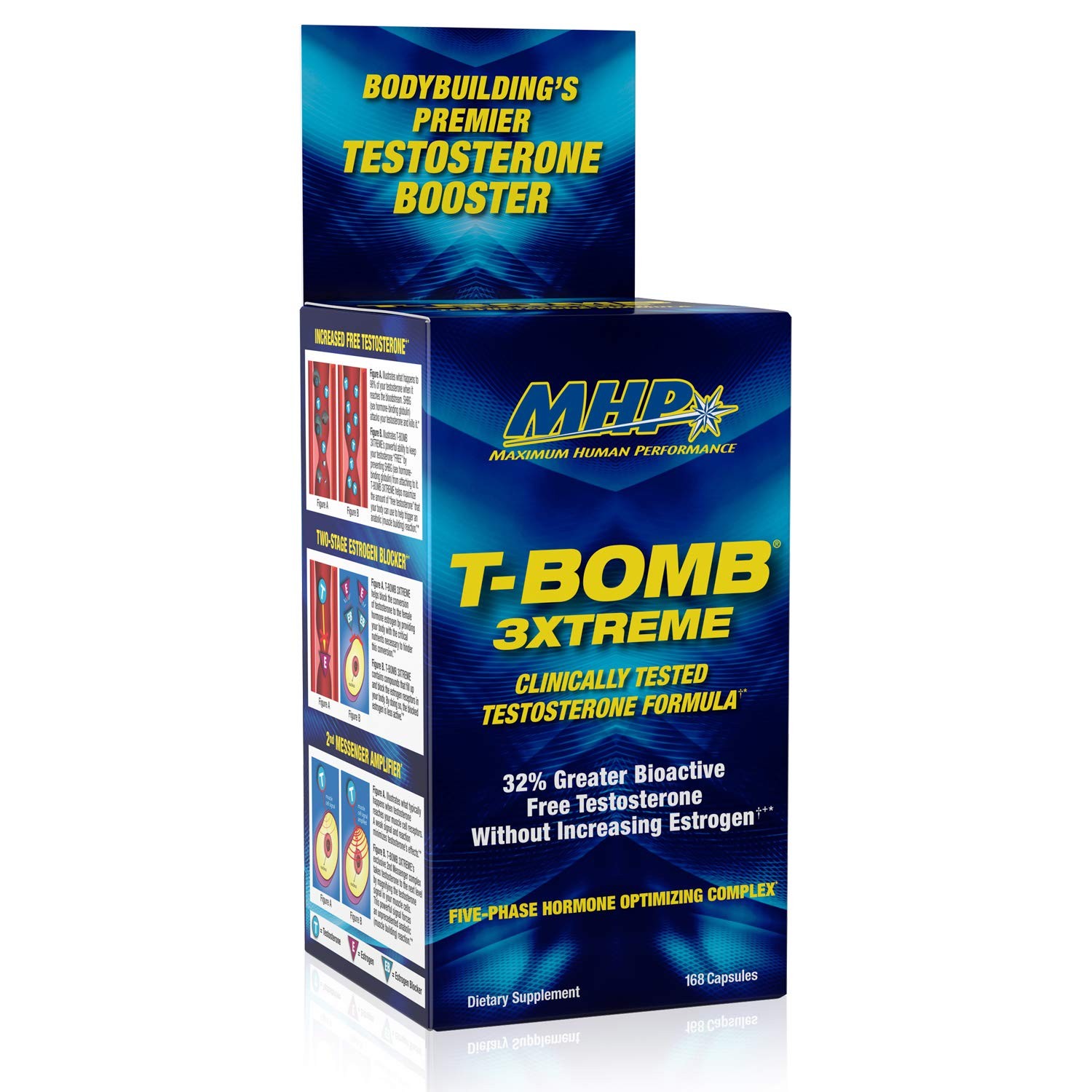 MHP T-Bomb 3xtreme Clinically Tested, 168 Count (Pack of 1), White