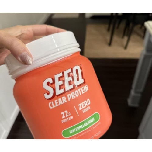 Seeq Clear Protein Powder – Watermelon Wave – Whey Protein Isolate – 15 Servings