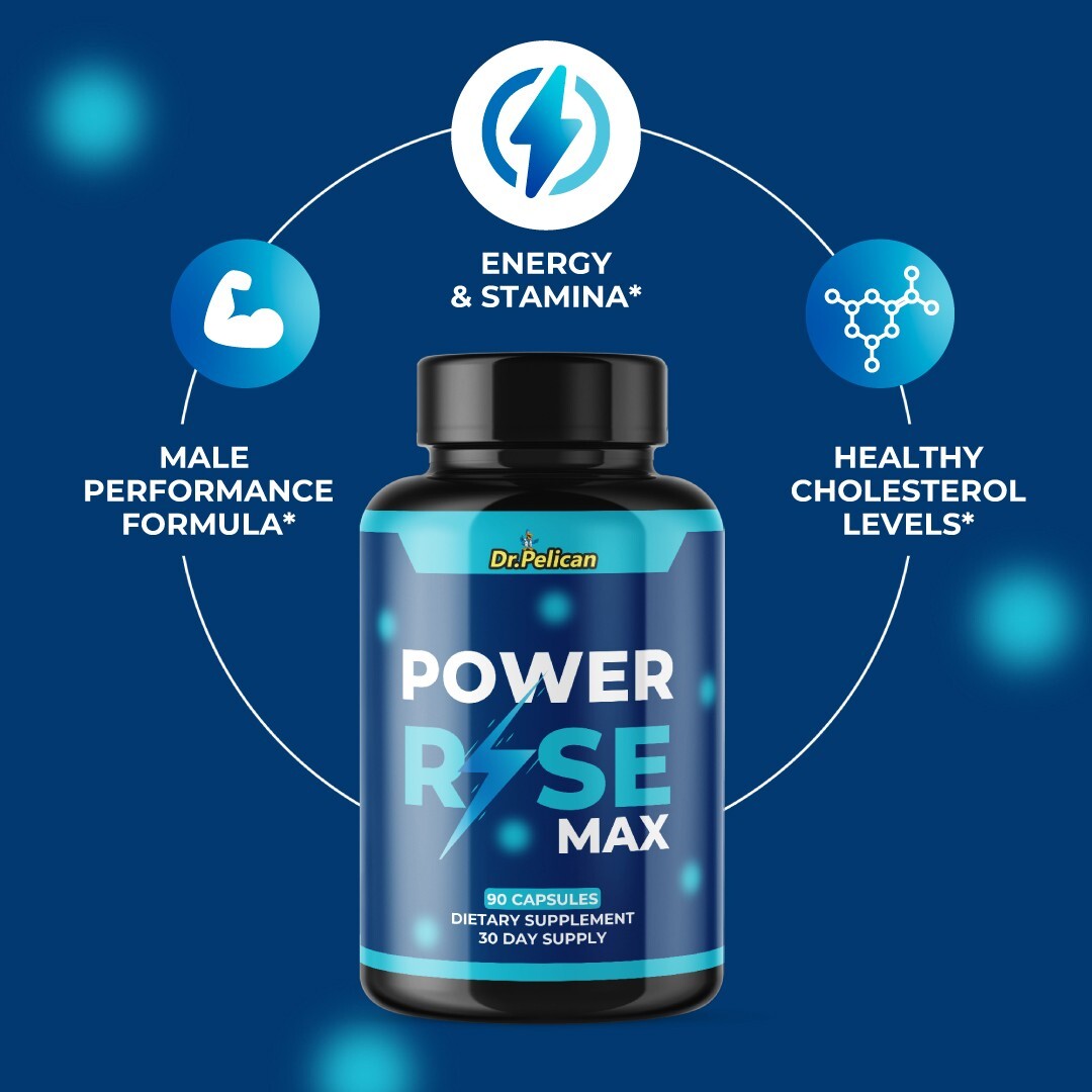 Power Rise Max- Bodybuilding & Men’s Health Support- 3 Bottles- 270 Capsules
