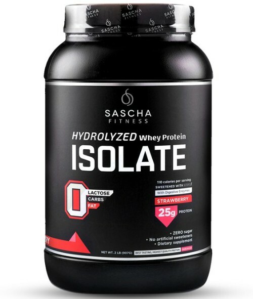HYDROLYZED WHEY PROTEIN ISOLATE STRAWBERRY By Sascha Fitness
