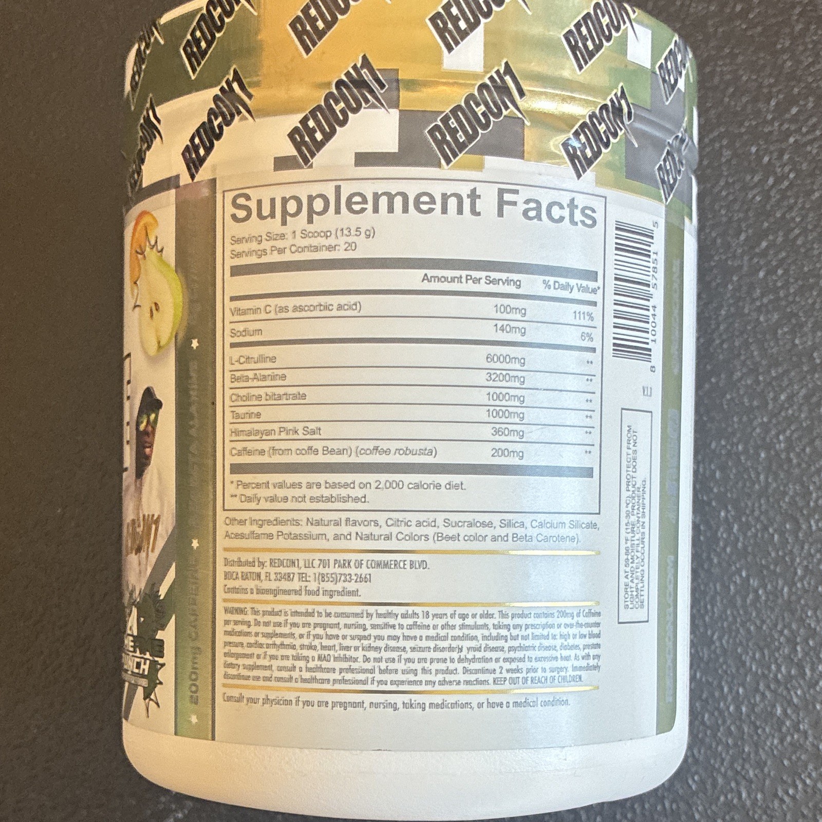 REDCON1 PrimeTime PRE Powder Prime Punch 20 serv exp 8/26
