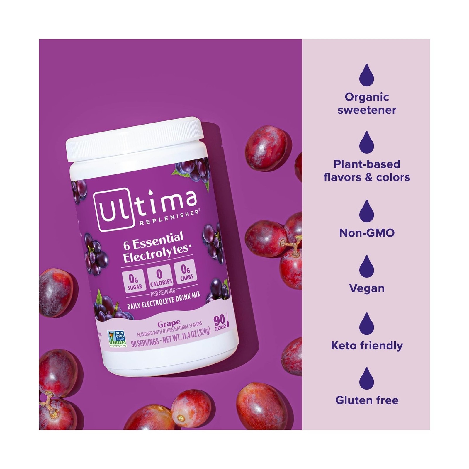 Ultima Replenisher Daily Electrolyte Powder Drink Mix – Sugar Free –