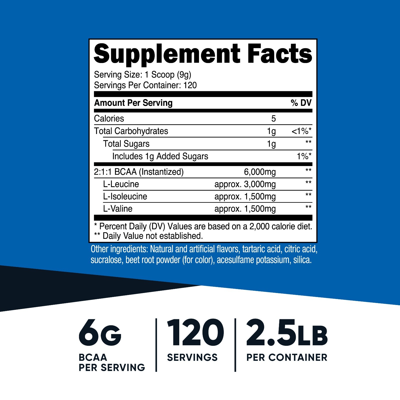 Nutricost BCAA Powder 2:1:1 – 120 Servings (Watermelon)