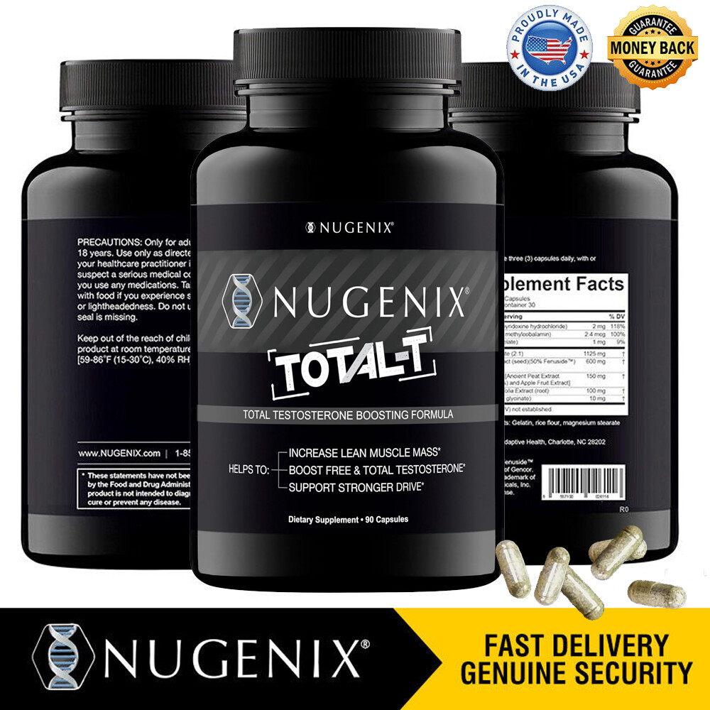 NUGENIX TOTAL-T Capsules -Testosterone Booster for Men, Energy & Stamina 90pcs