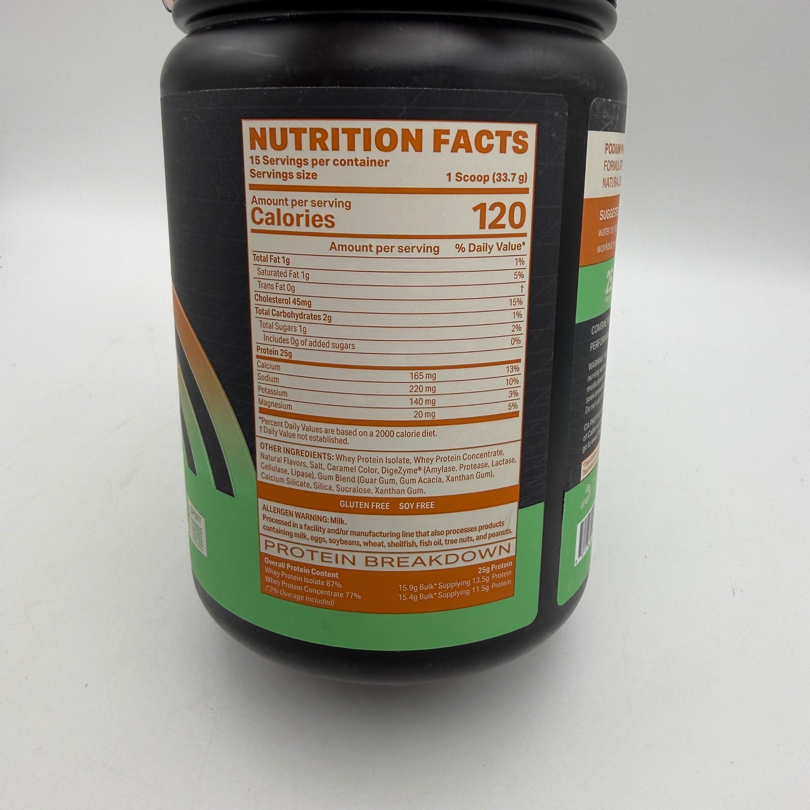Podium Whey Protein Powder 17.85oz Caramel Apple Summer Series 15 Servings