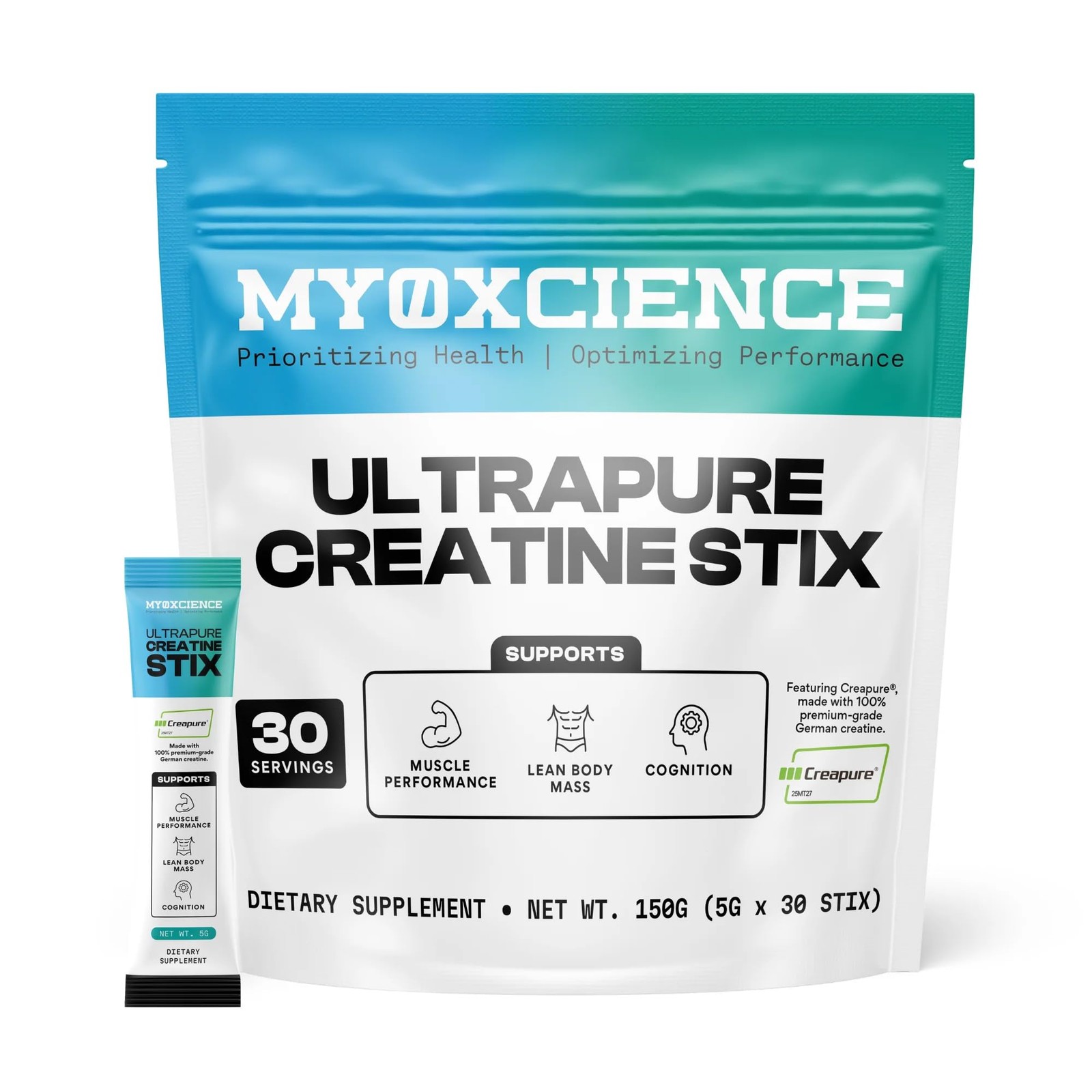 Creapure® Creatine Stix | 5 Grams of German Creatine Monohydrate Per Stick Pa…