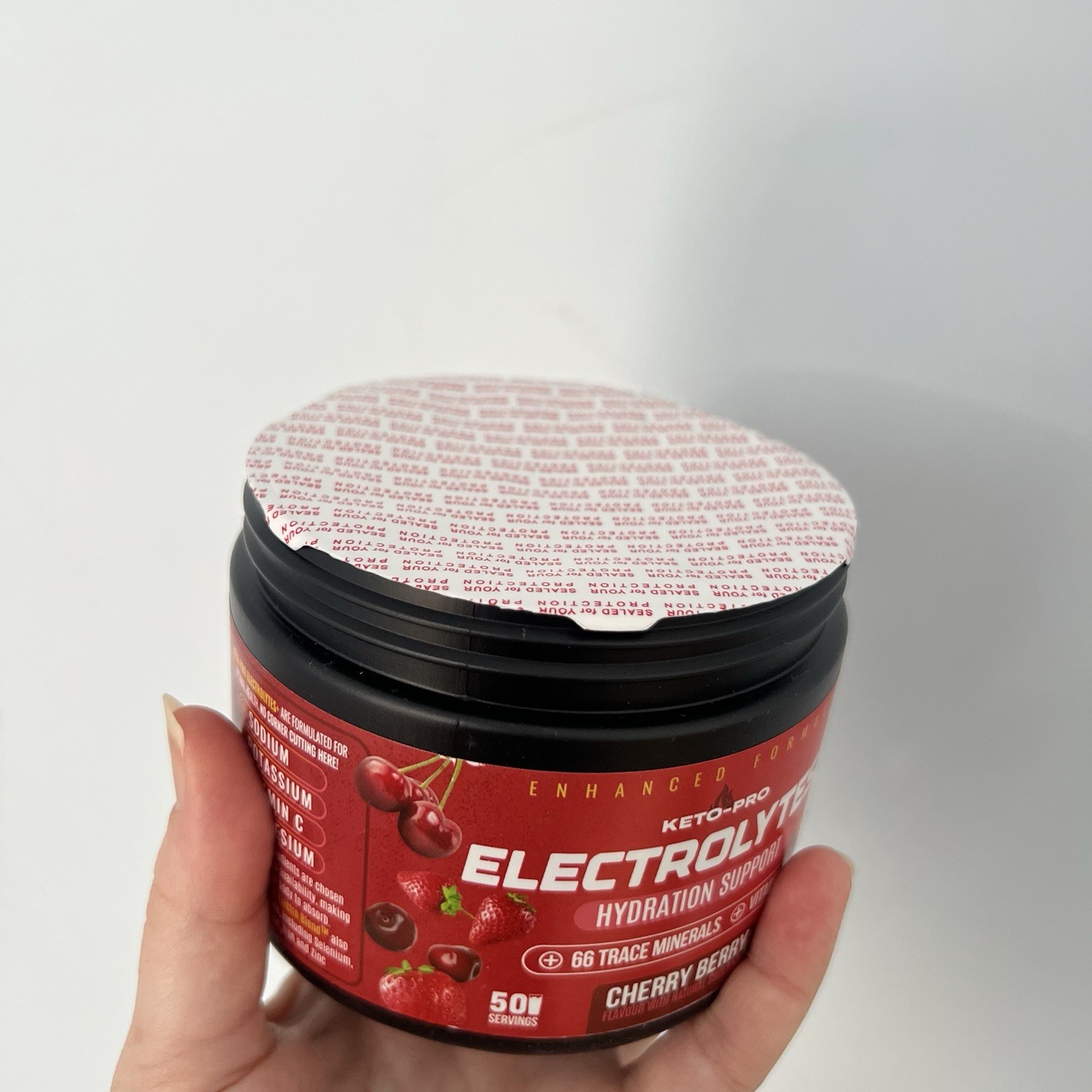 Keto-Pro Electrolytes 250g 50 Servings Cherry Berry