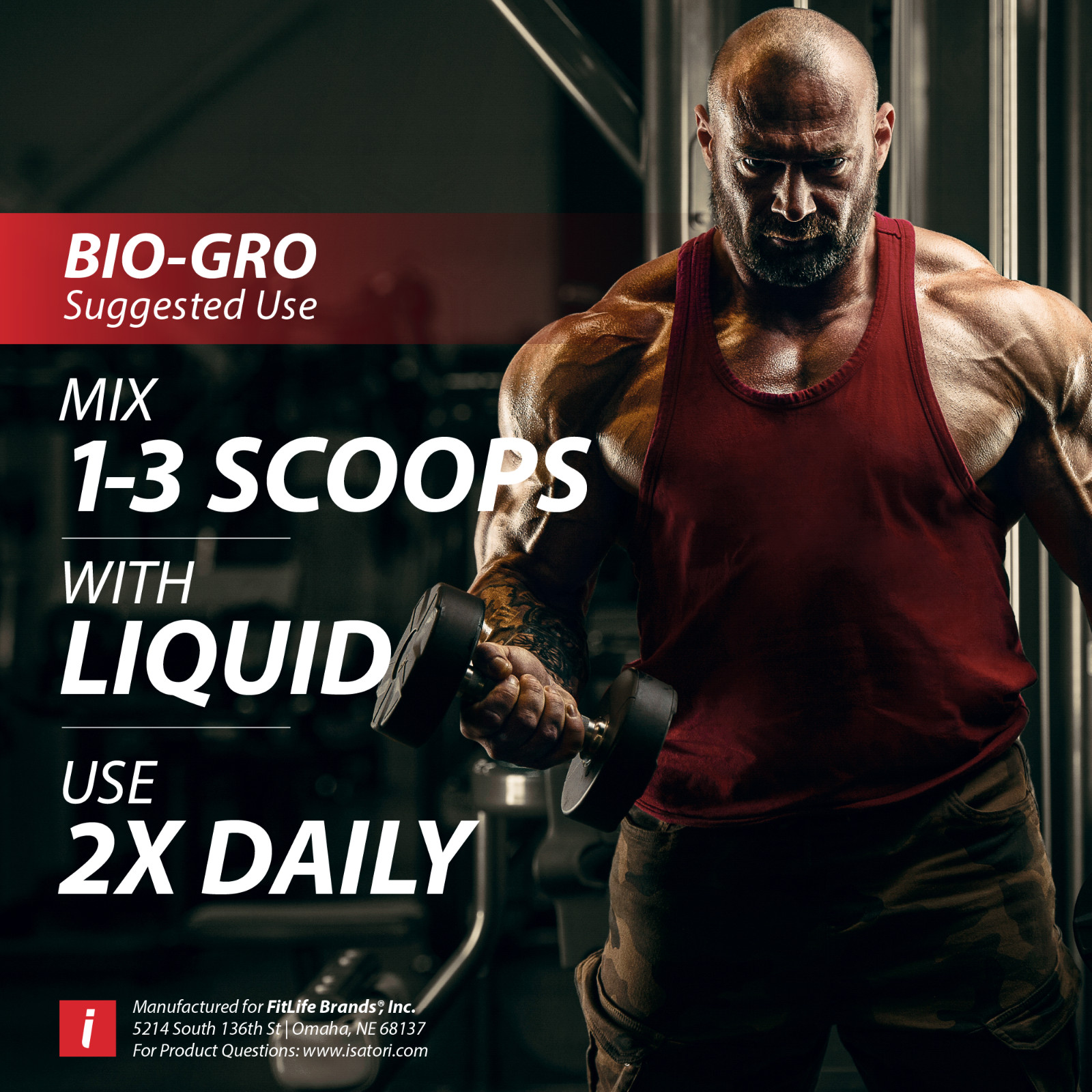 BIO-GRO Protein Muscle, Strength & Recovery – Unflavored / 120 Servings