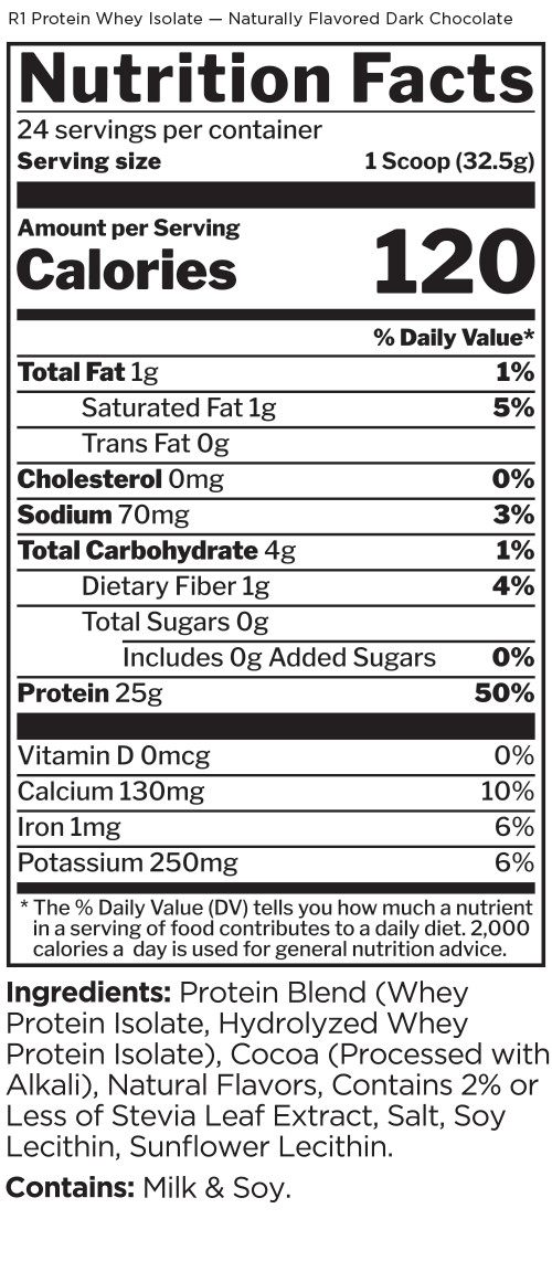 RULE ONE PROTEINS R1 PROTEIN NATURALLY FLAVORED 2LB