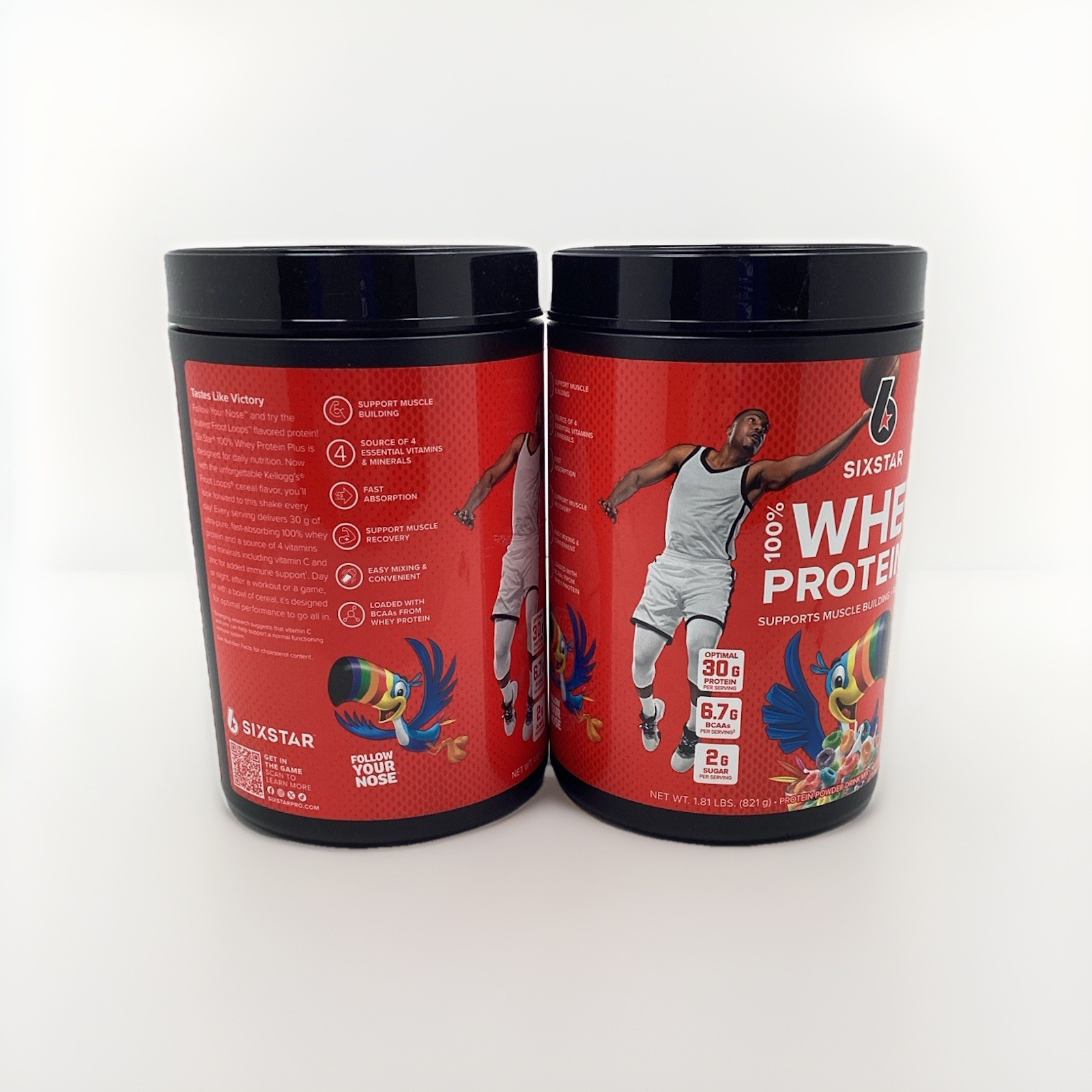2X SIXSTAR 100% WHEY PROTEIN PLUS FRUIT LOOPS 1.81 LBS EA EXP 01/2027 OR BETTER