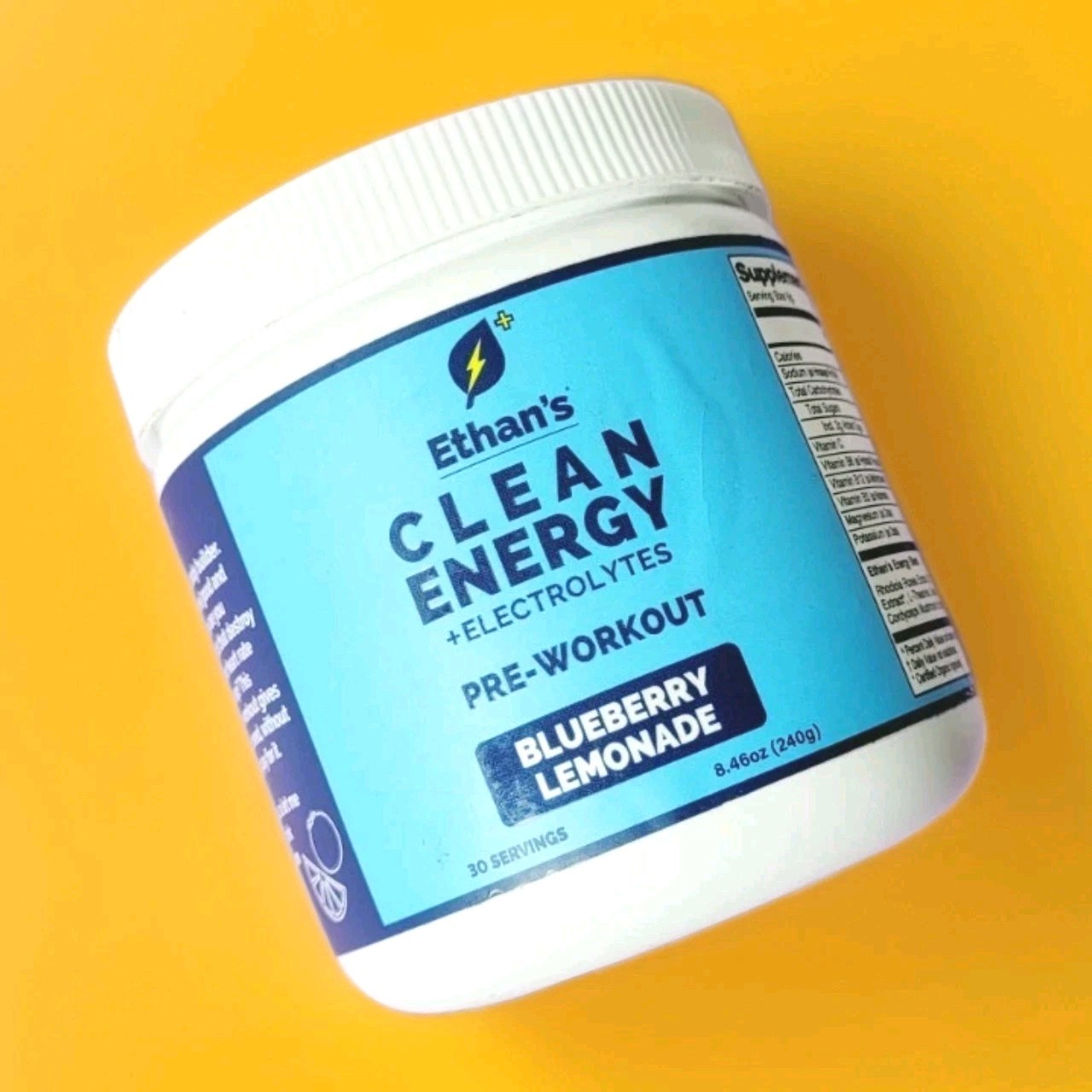 Ethan’s Feel Good Pre-Workout & Hydration BLUEBERRY LEMONADE 30 Servings (12/26)