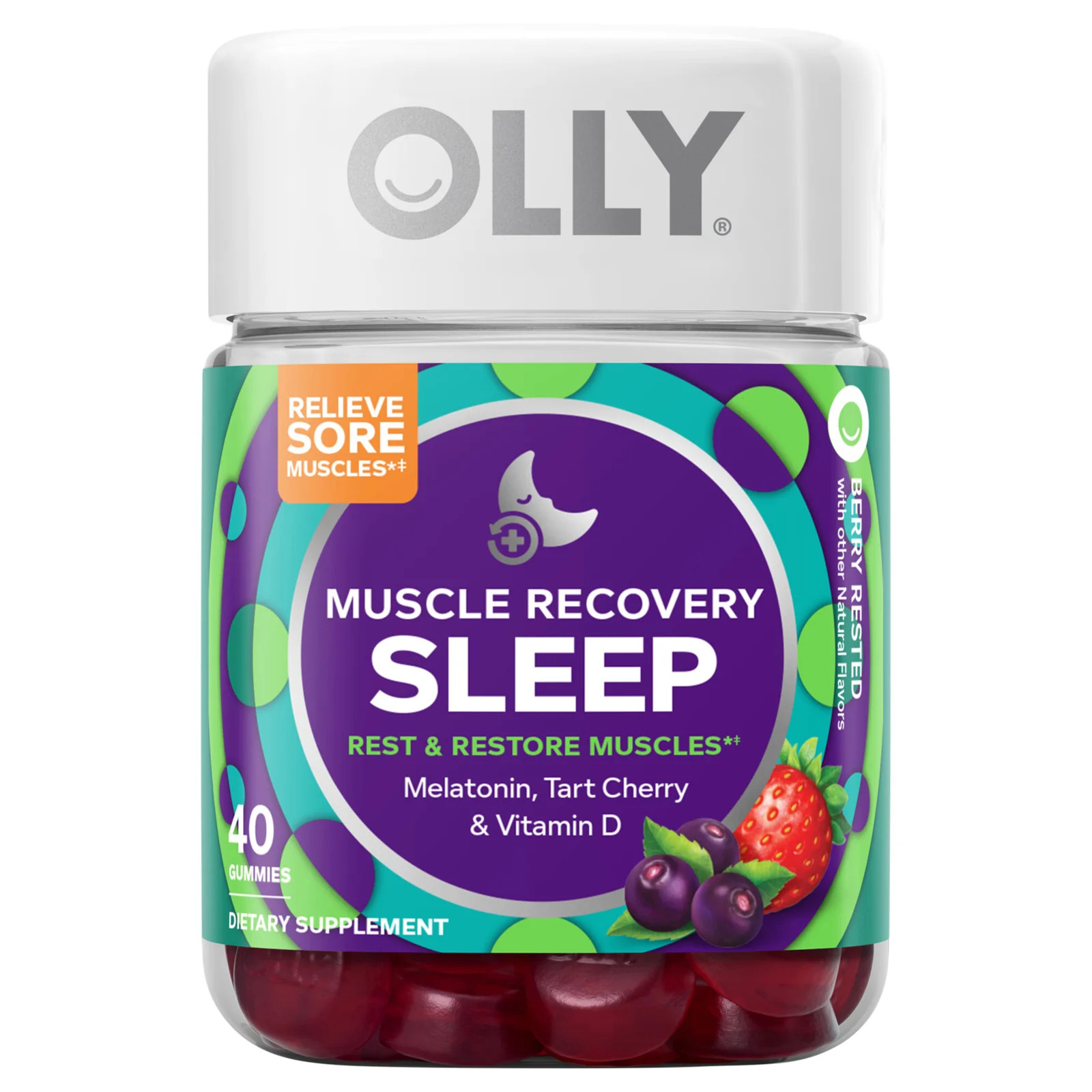 Olly Sleep Muscle Recovery – 40 Count – Nighttime Recovery Supplement