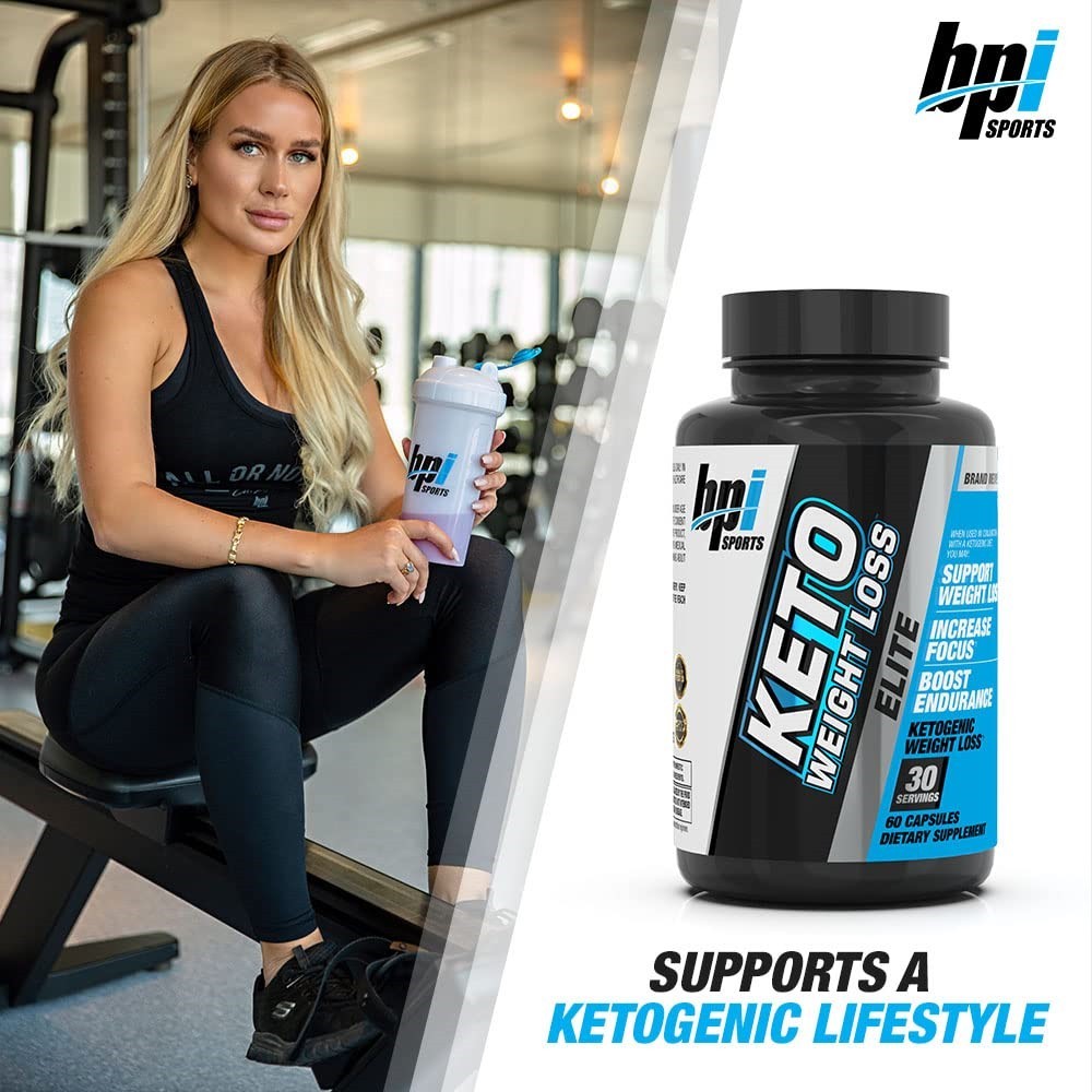 Lot of 12 BPI Sports Keto Weight Loss ELITE “1st Ketogenic Fat Burner” 60 Caps