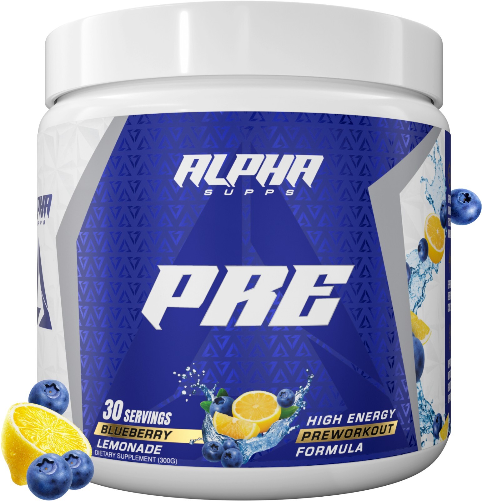 Alpha Supps Pre | Pre-Workout Powder for Men & Women Pump Focus Energy 30 Svgs