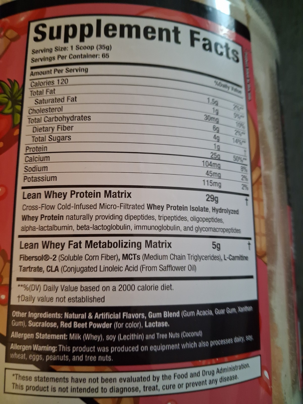 MuscleSport Lean Whey Revolution 5LB Strawberry *NEW SEALED EXP DATE 08/2027*