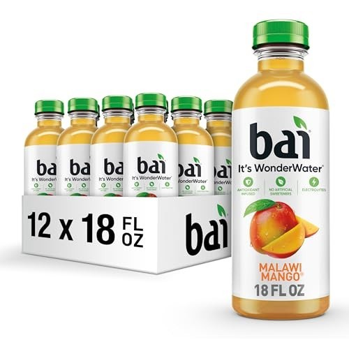 12 Pack Bai Antioxidant Infused Water Beverage, Malawi Mango, with Vitamin C and