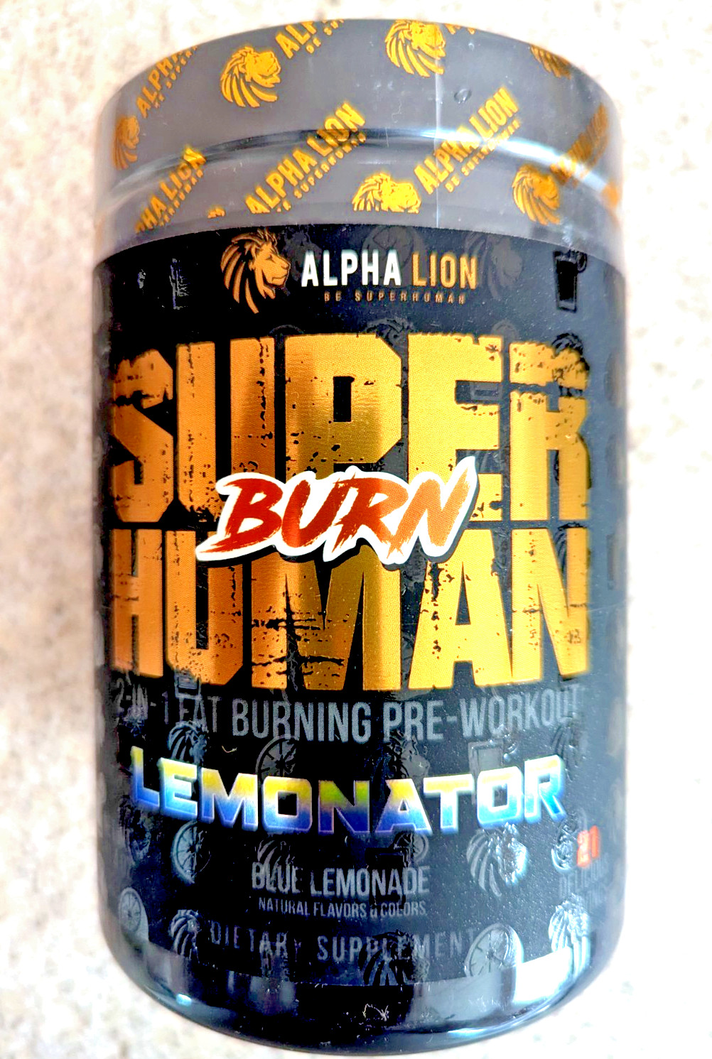 ALPHA LION SUPERHUMAN BURN. Pre-Workout Performance 21 Serving. Free Shipping