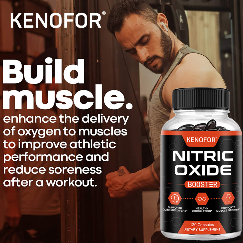 Nitric Oxide Booster w/ L-Arginin 1500mg-Muscle Pump,Endurance&Energy enhancer