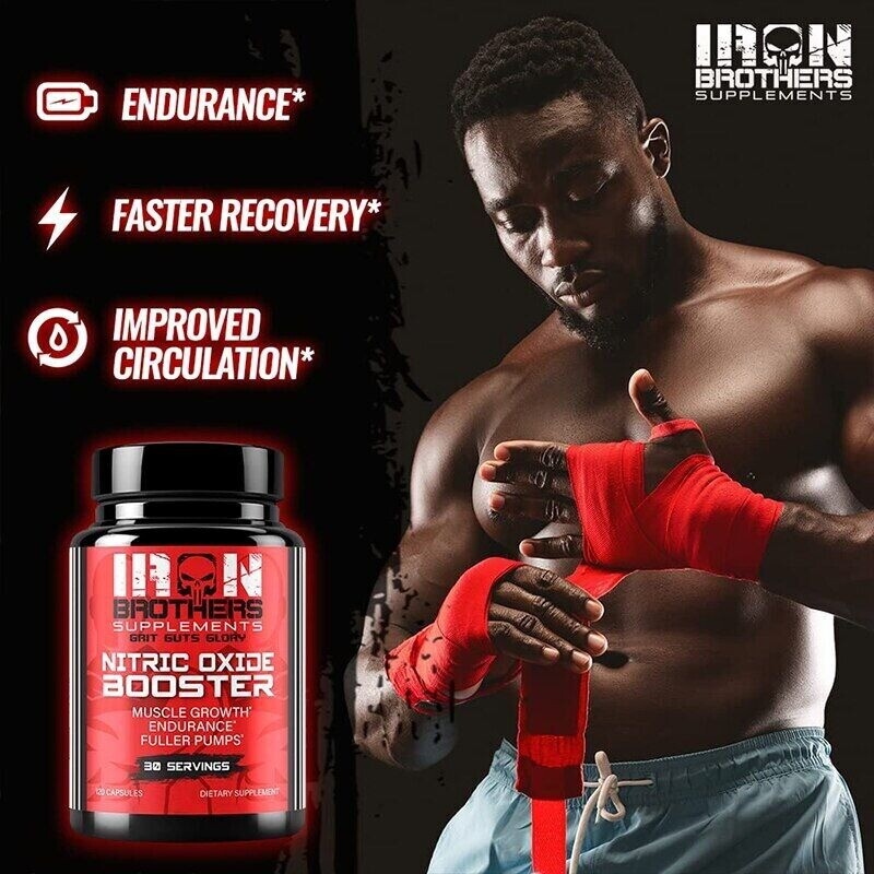 Nitric Oxide Booster Enhancement Supplements Enhanced Performance 30-120 Pills