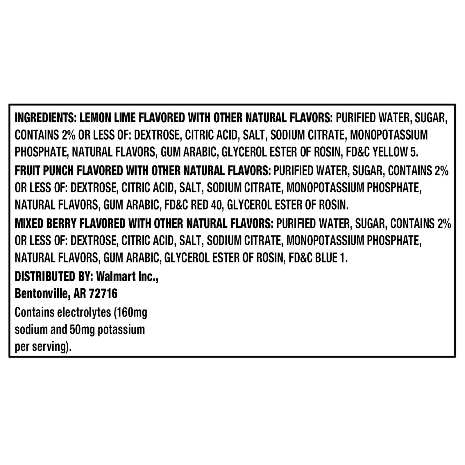 Hydration Drink variety pack Fruit punch Lemon Lime Mixed Berry 12 fl oz 18….