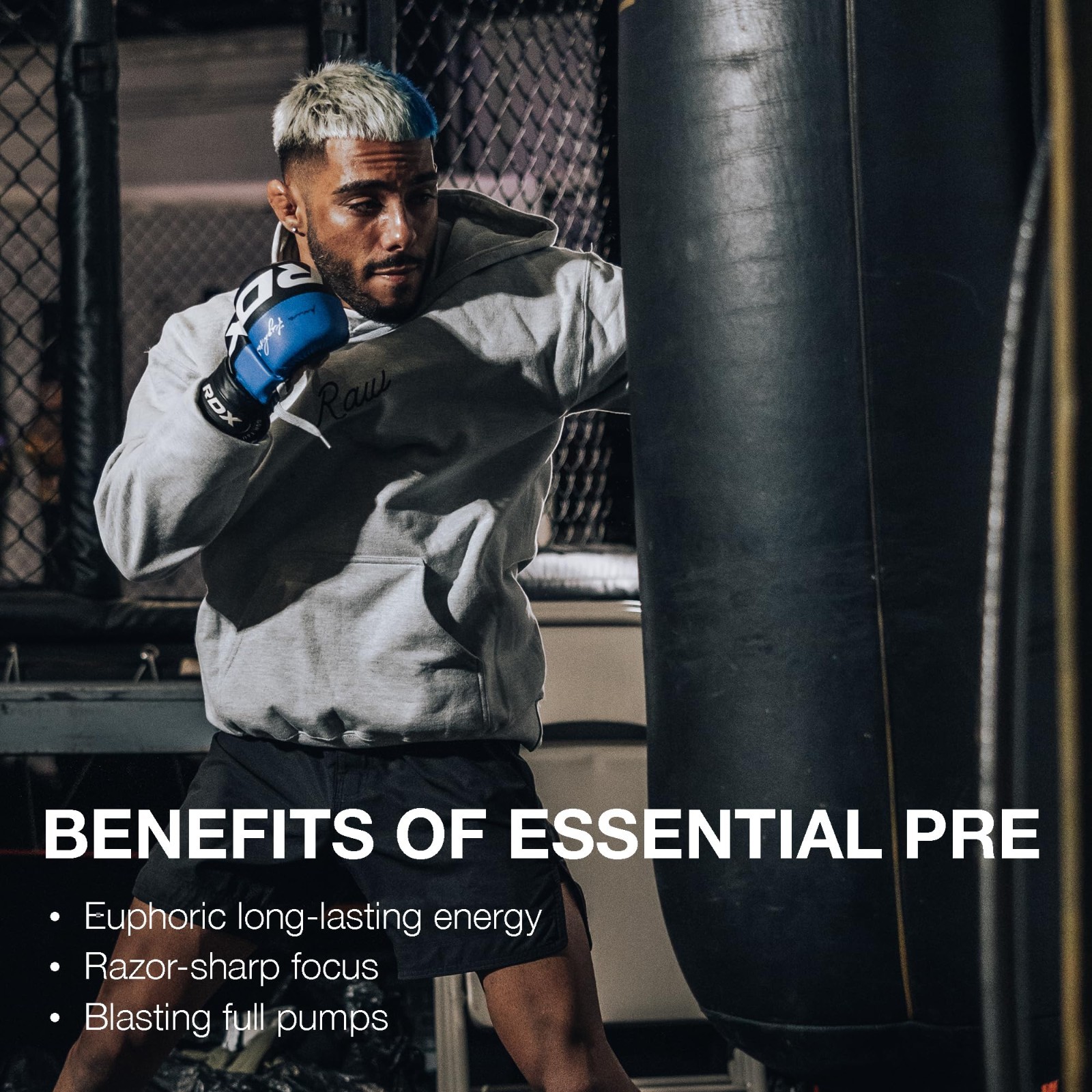 Essential Pre Workout Powder – Energy Drink for Men & Women, Peach Mango Flavor
