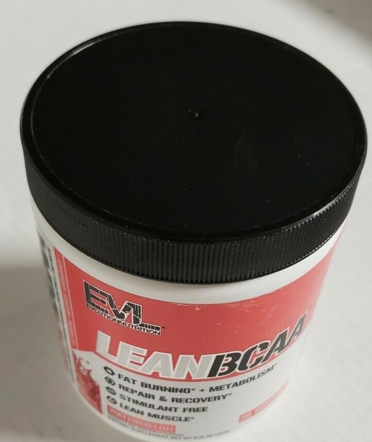 Evlution Nutrition LeanBCAA – Stimulant Free – Watermelon – 30 Servs – Ex 9/2024