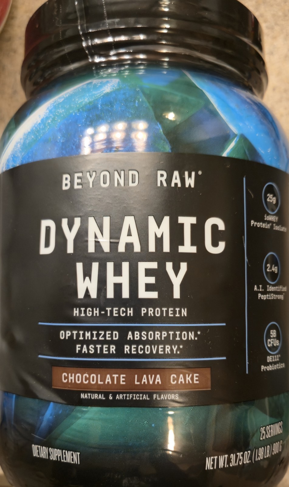 Beyond Raw DYNAMIC WHEY PROTEIN POWDER 2lb (25 Serv) Choc Lava Cake BEST BY 8/26